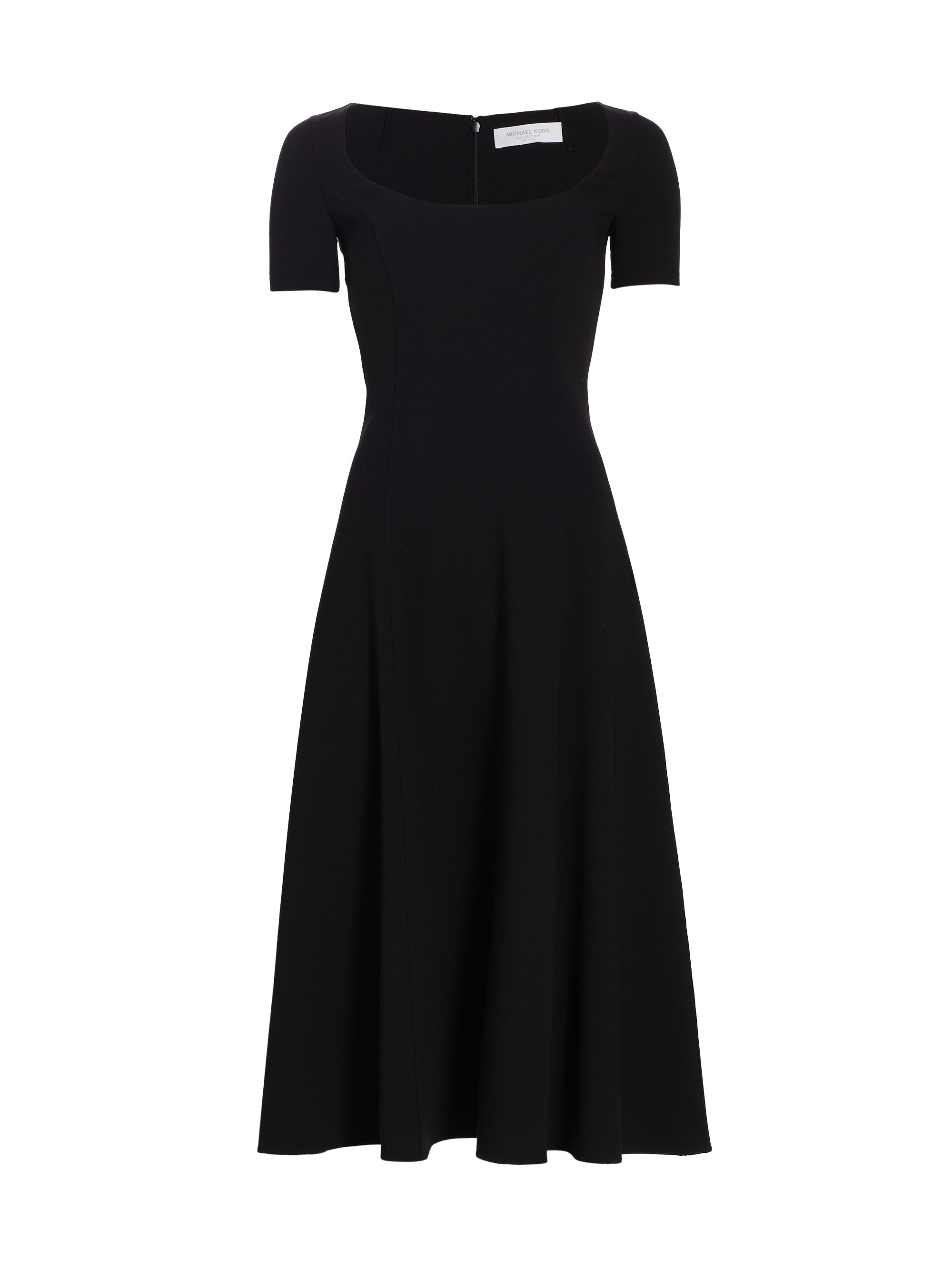 slim fit dress slacks Scoop Neck Seamed Dress Galaxy / M main image 0