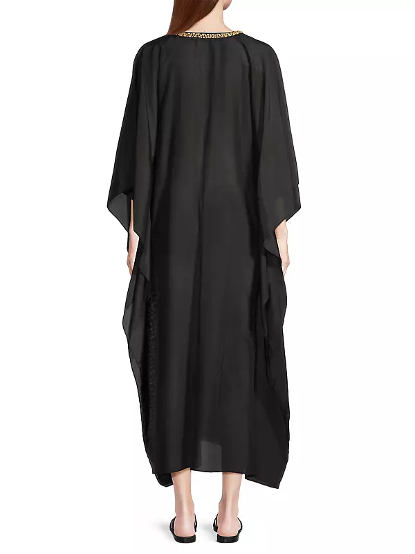 Buy Cotton Silk Voile Beaded Sheer Halter Dress and Beach Dresses - Shop  Natori Online