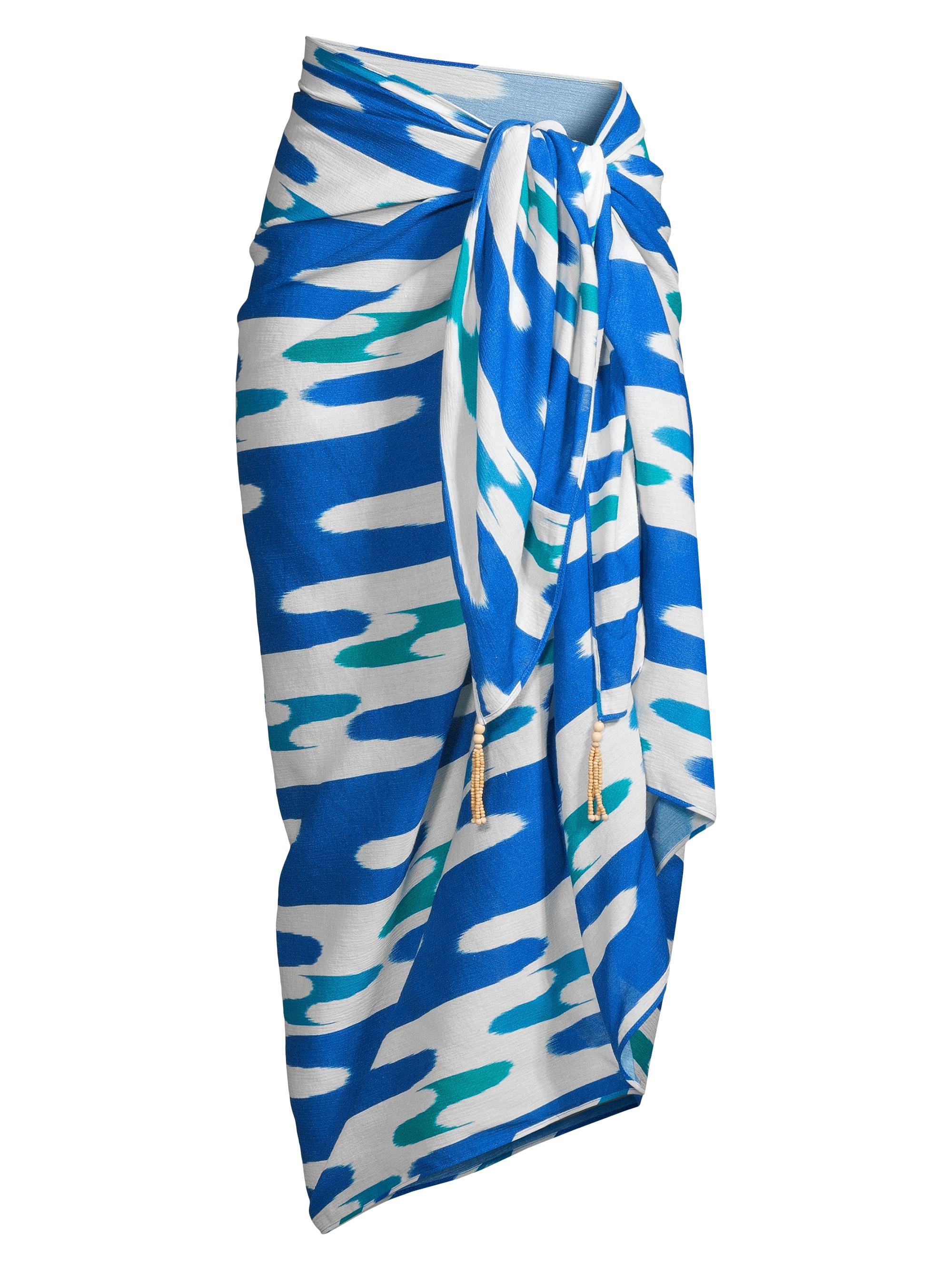 Natori Women's Lido Geometric Sarong - Lagoon