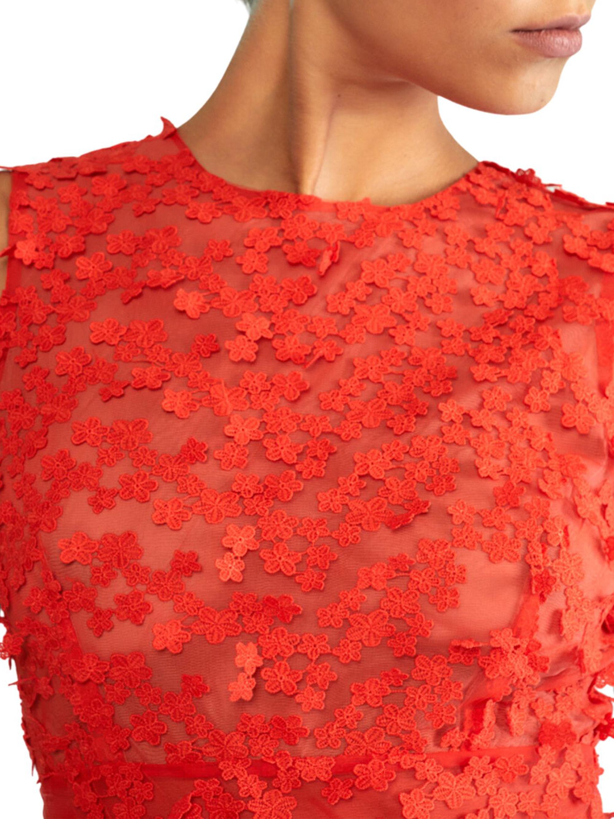 Cynthia Rowley Tulle Floral Appliqu Midi-Dress | Saks Fifth Avenue