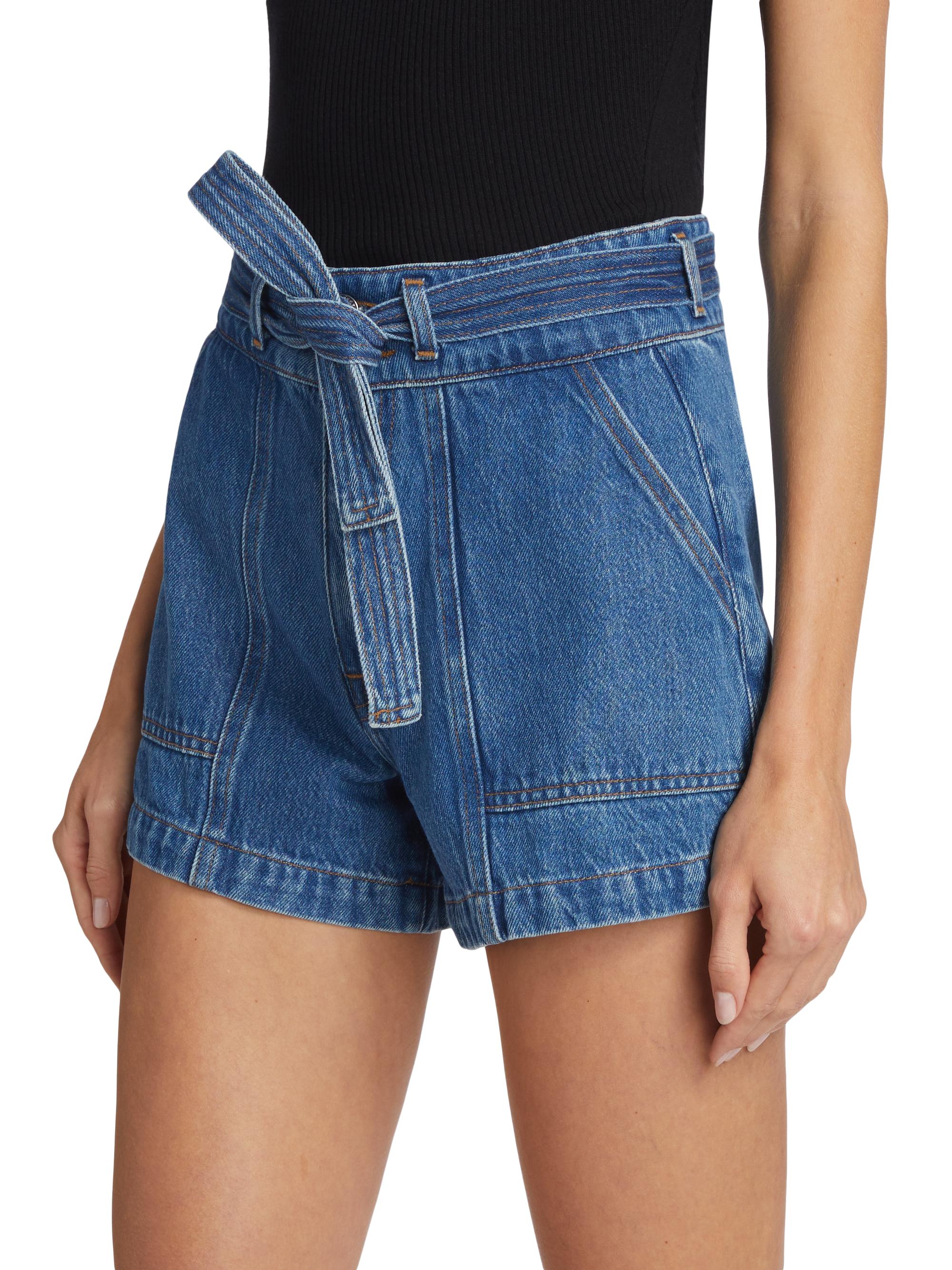 Derek Lam 10 Crosby Women's Raye Denim Utility Shorts - Carlisle | Thumbnail 4
