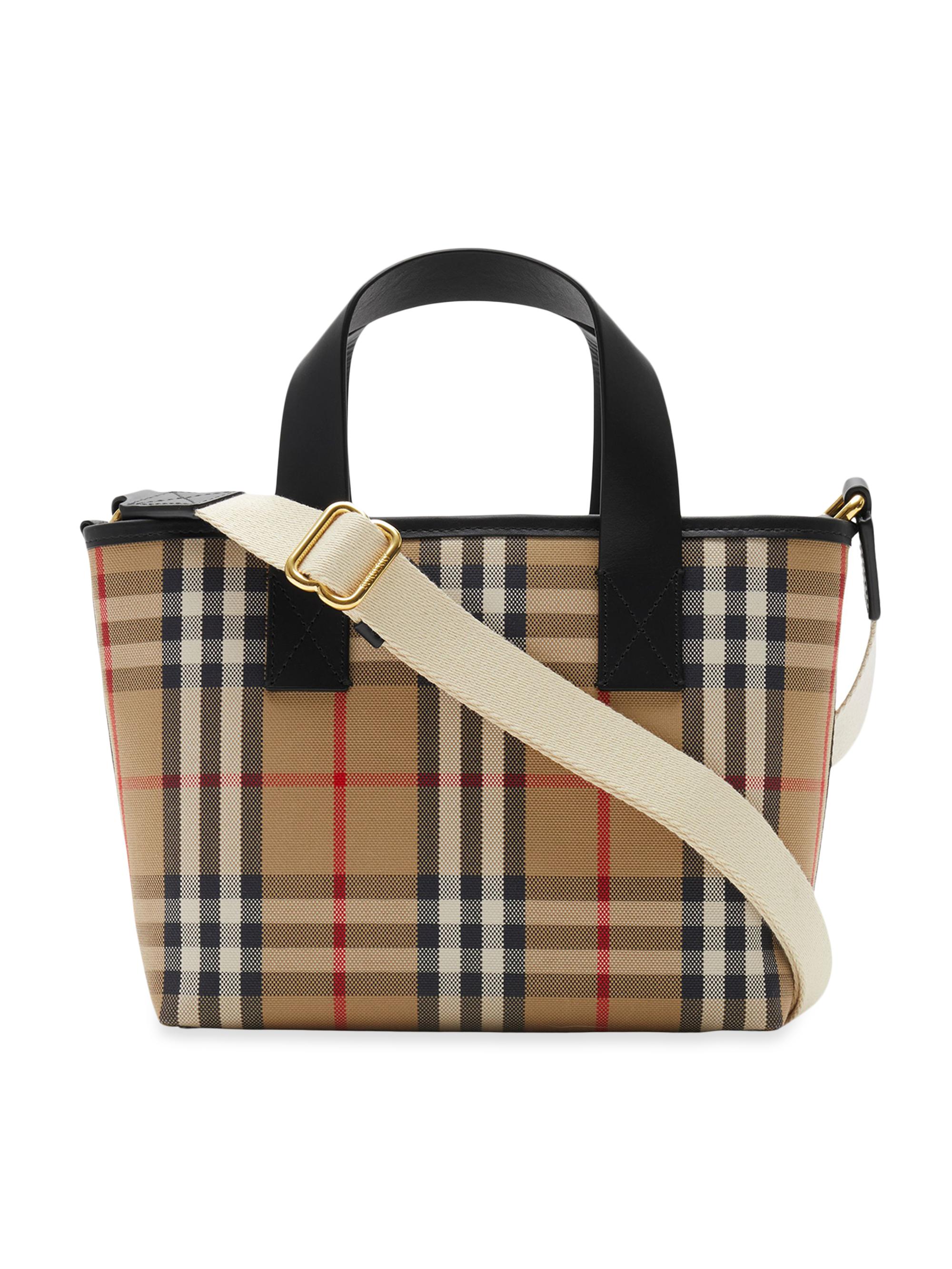 Burberry Kid's Check Canvas Tote Bag | Saks Fifth Avenue
