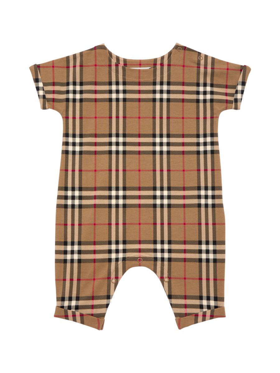 Burberry★baby Baby Vintage Check stretch-cotton shirt in beige - Burberry