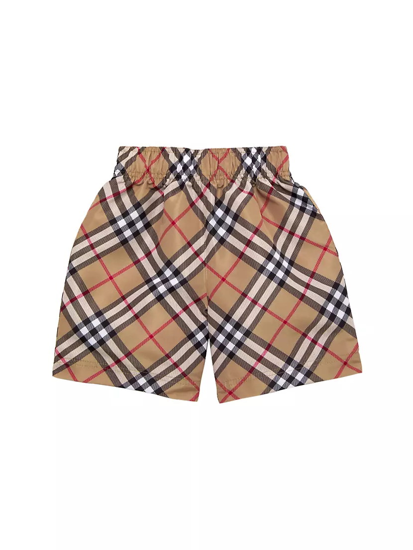 Shop Burberry Baby's & Little Boy's Twill Check Shorts | Saks 