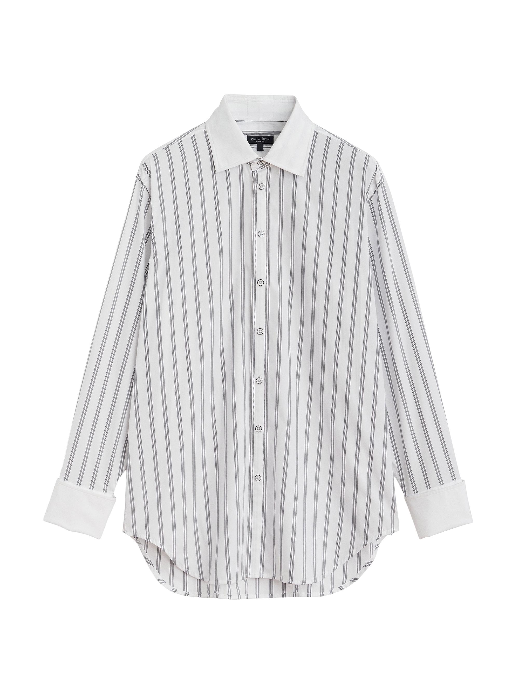 rag & bone Women's Diana Striped Button-Up Shirt - White Stripe