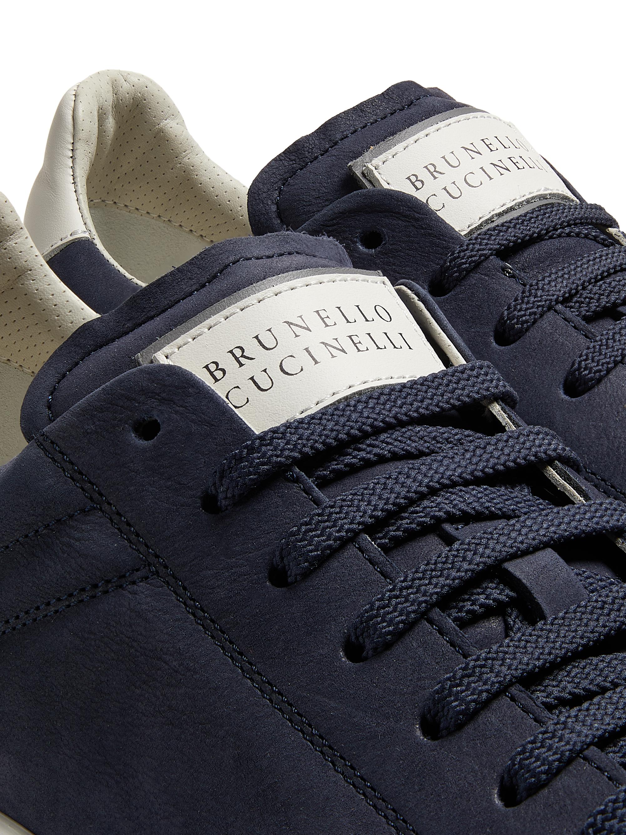 Brunello Cucinelli Suede-Trim Low-Top Leather Sneakers | Saks