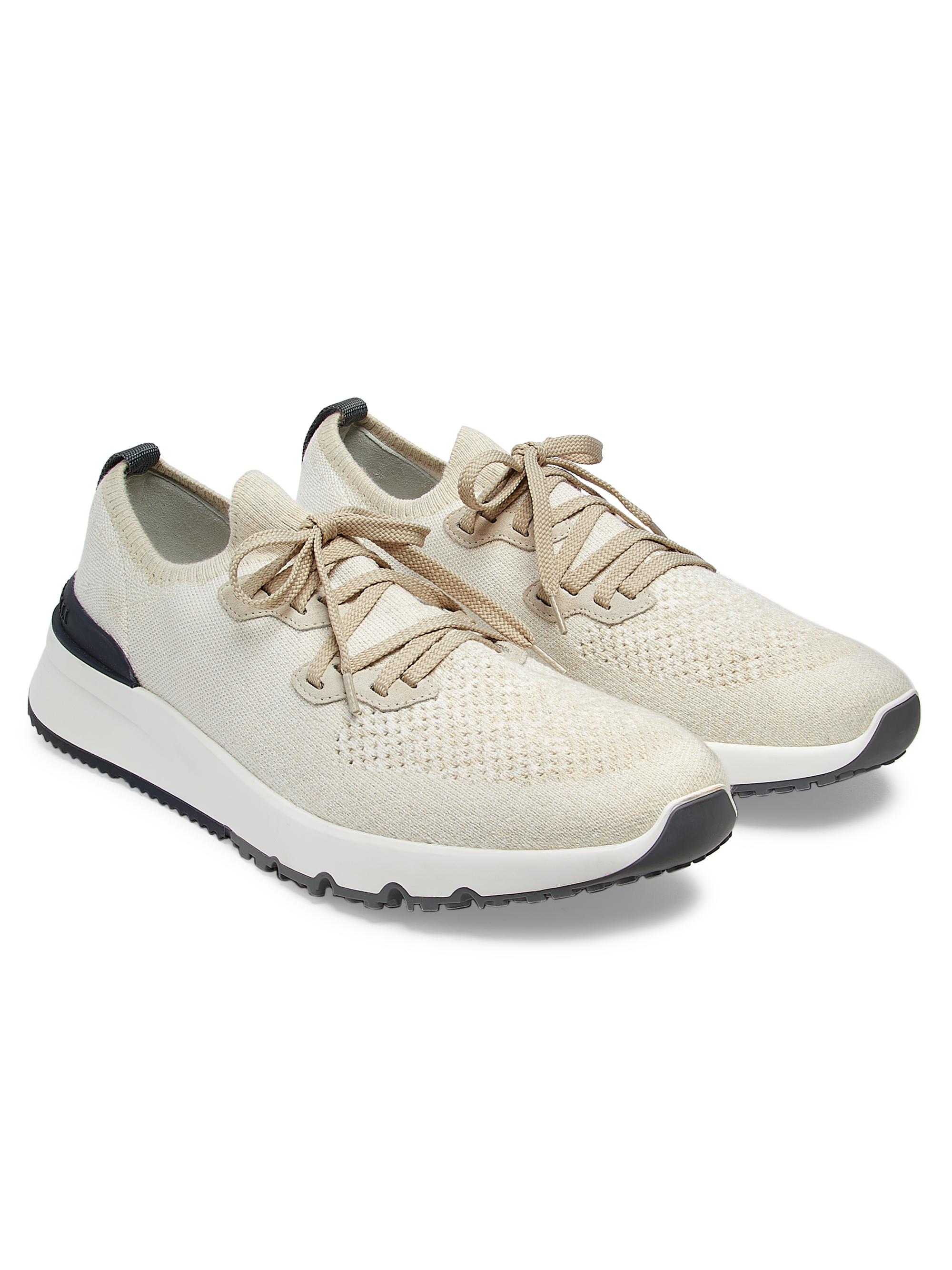 BRUNELLO CUCINELLI☆未使用☆本日限定お値下げ！ Brunello Cucinelli Stretch-Knit Low-Top Sneakers | Saks Fifth Avenue