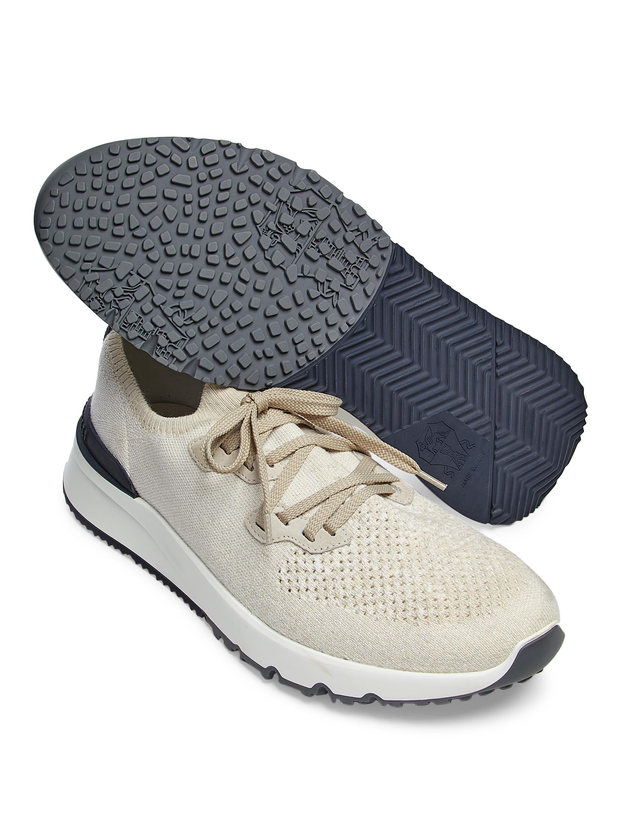 Brunello Cucinelli Stretch-Knit Low-Top Sneakers | Saks Fifth Avenue