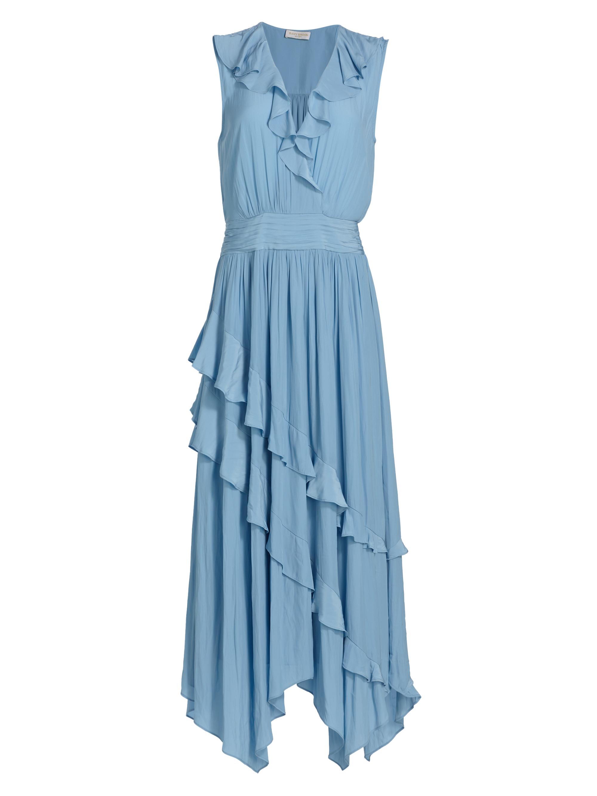 Ramy Brook Women's Hadlee Ruffled Maxi Dress - Blue Quartz