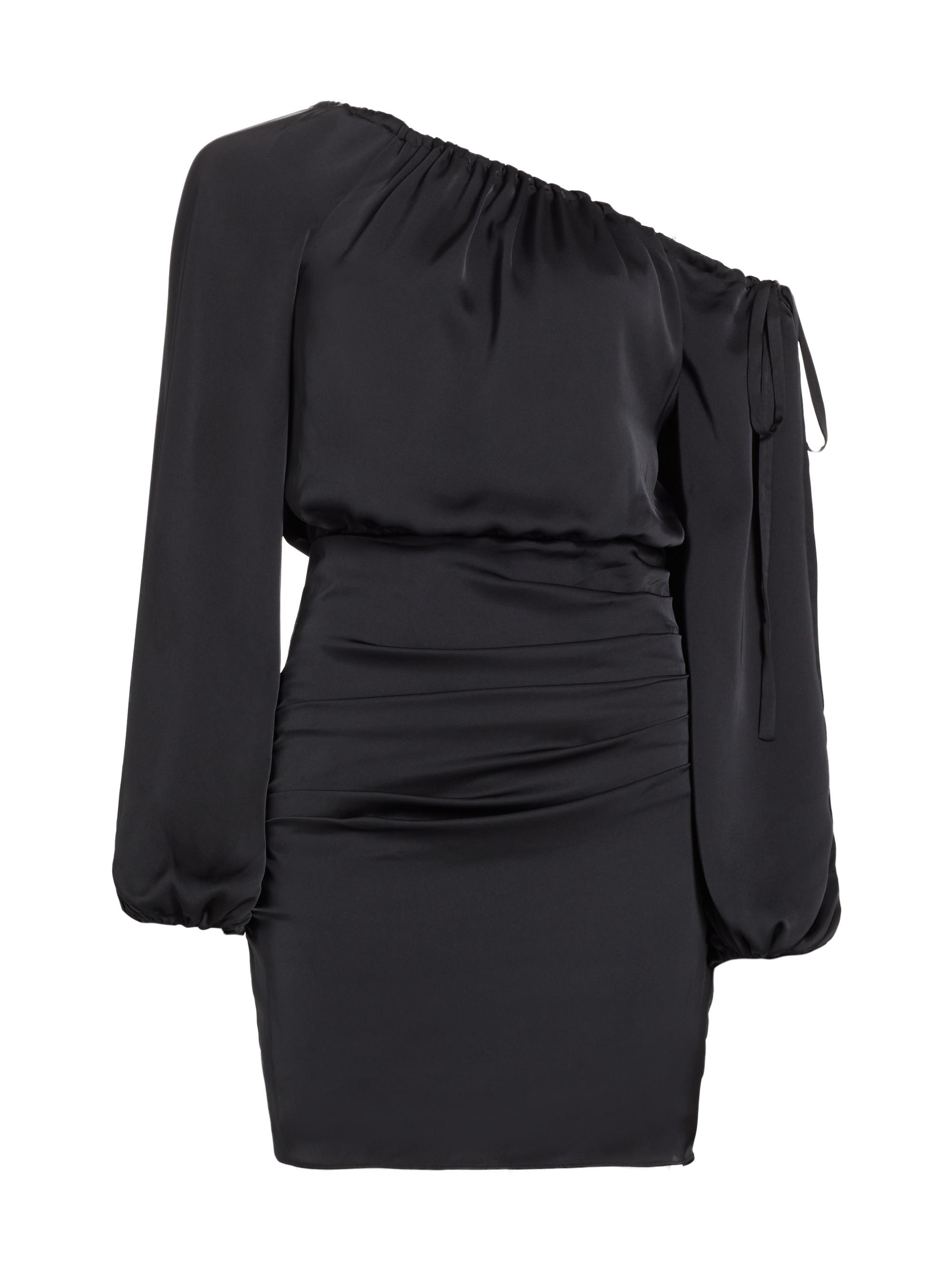 Ramy Brook Women's Louisa Satin Off-The-Shoulder Minidress - Black