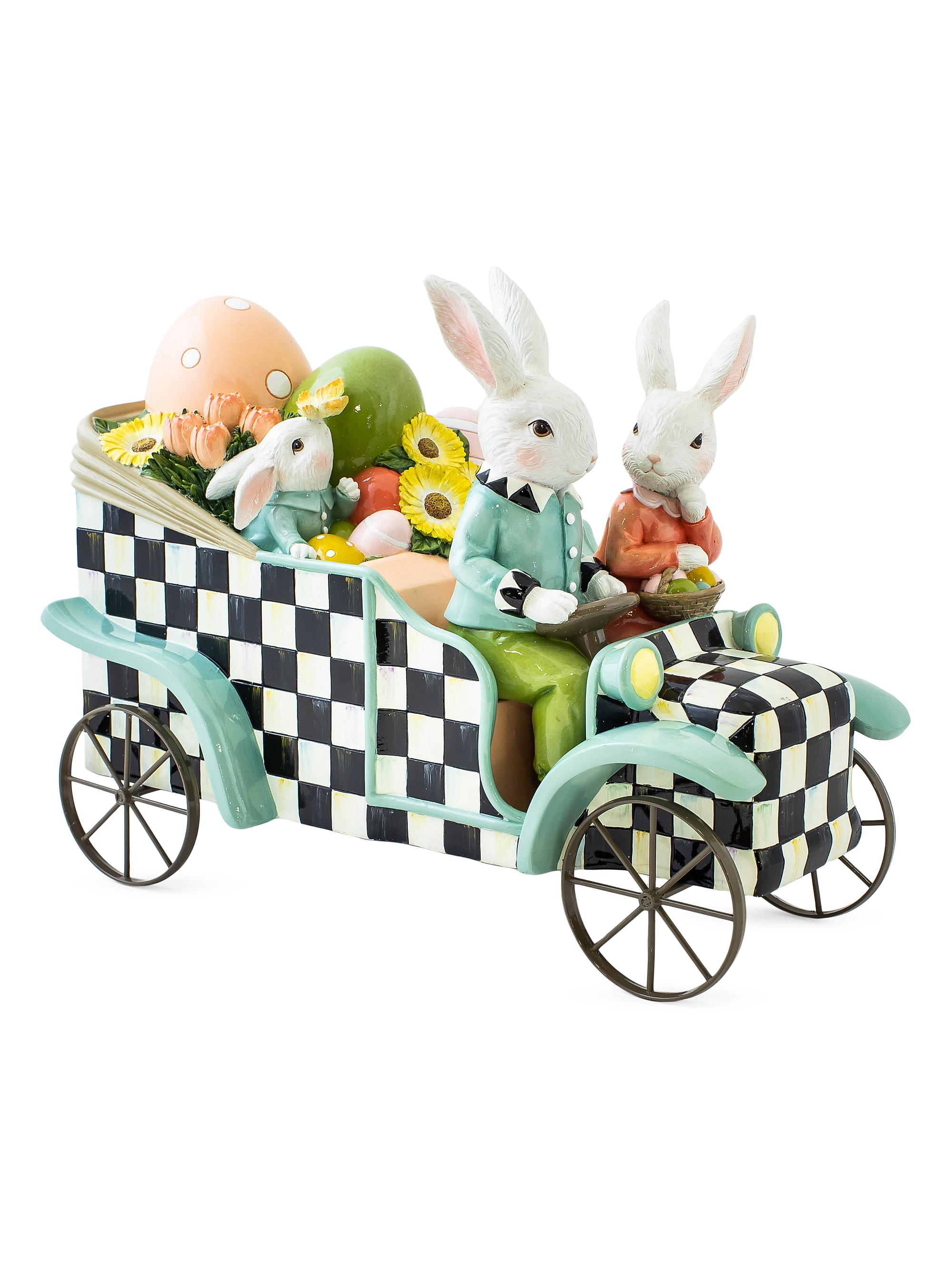 MacKenzie-Childs Spring Fling Rabbit Car