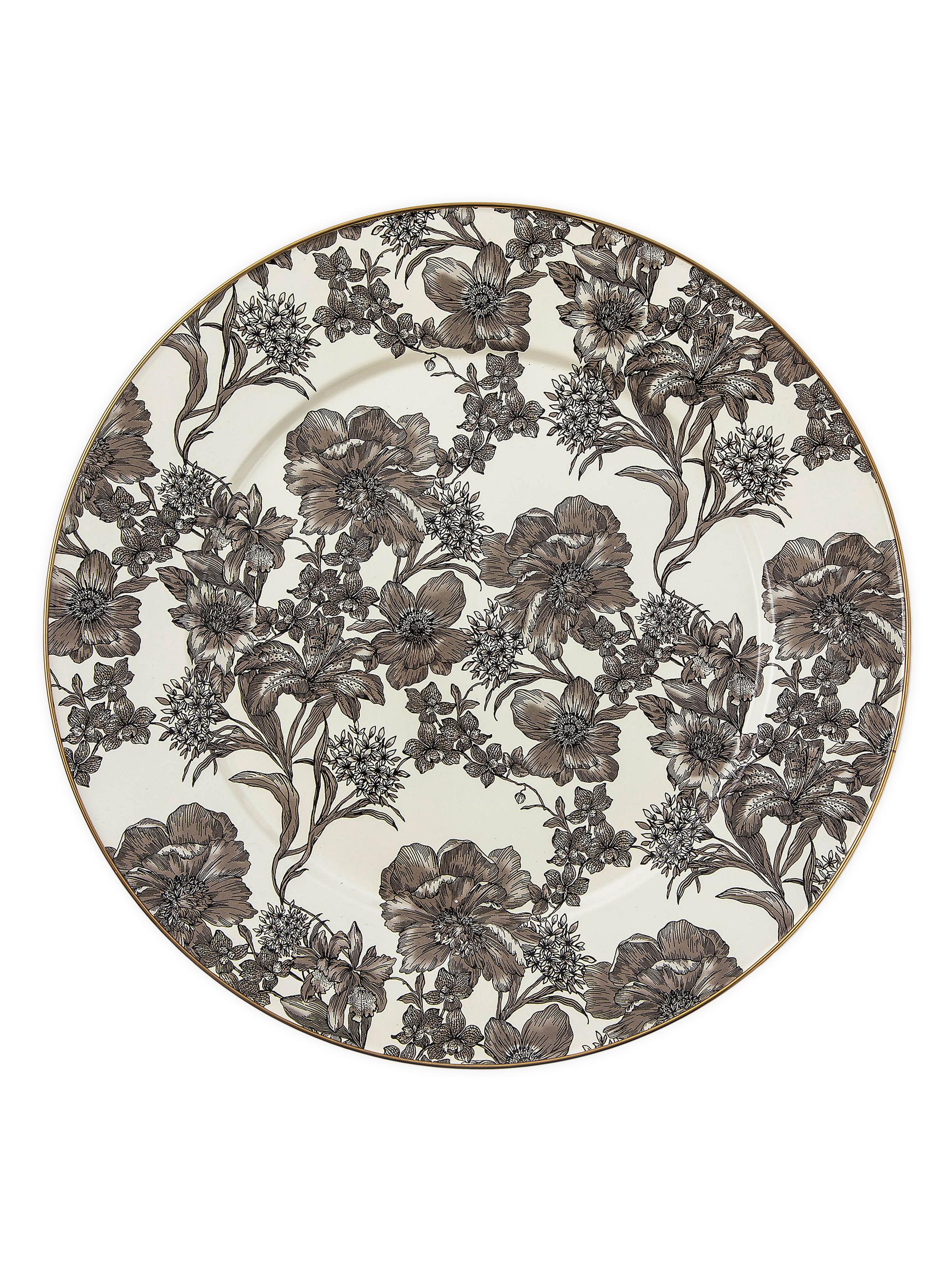 MacKenzie-Childs English Garden Sterling Enamel Serving Platter