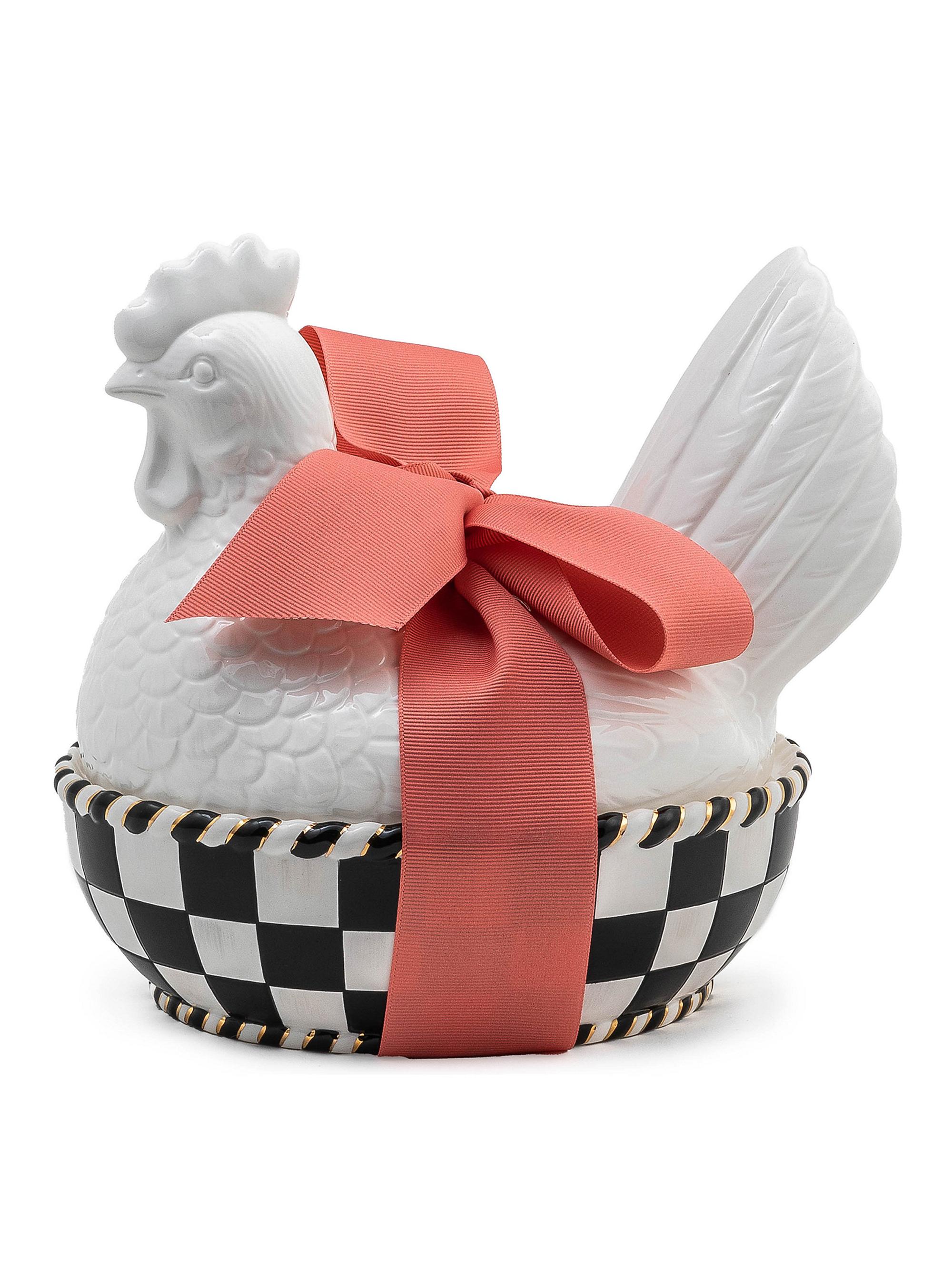 Mackenzie Childs Chicken Lidded Dish