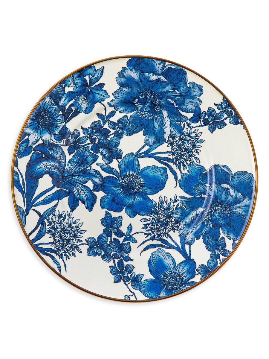 MacKenzie-Childs English Garden Royal Enamel Salad/Dessert Plate | Saks Fifth Avenue