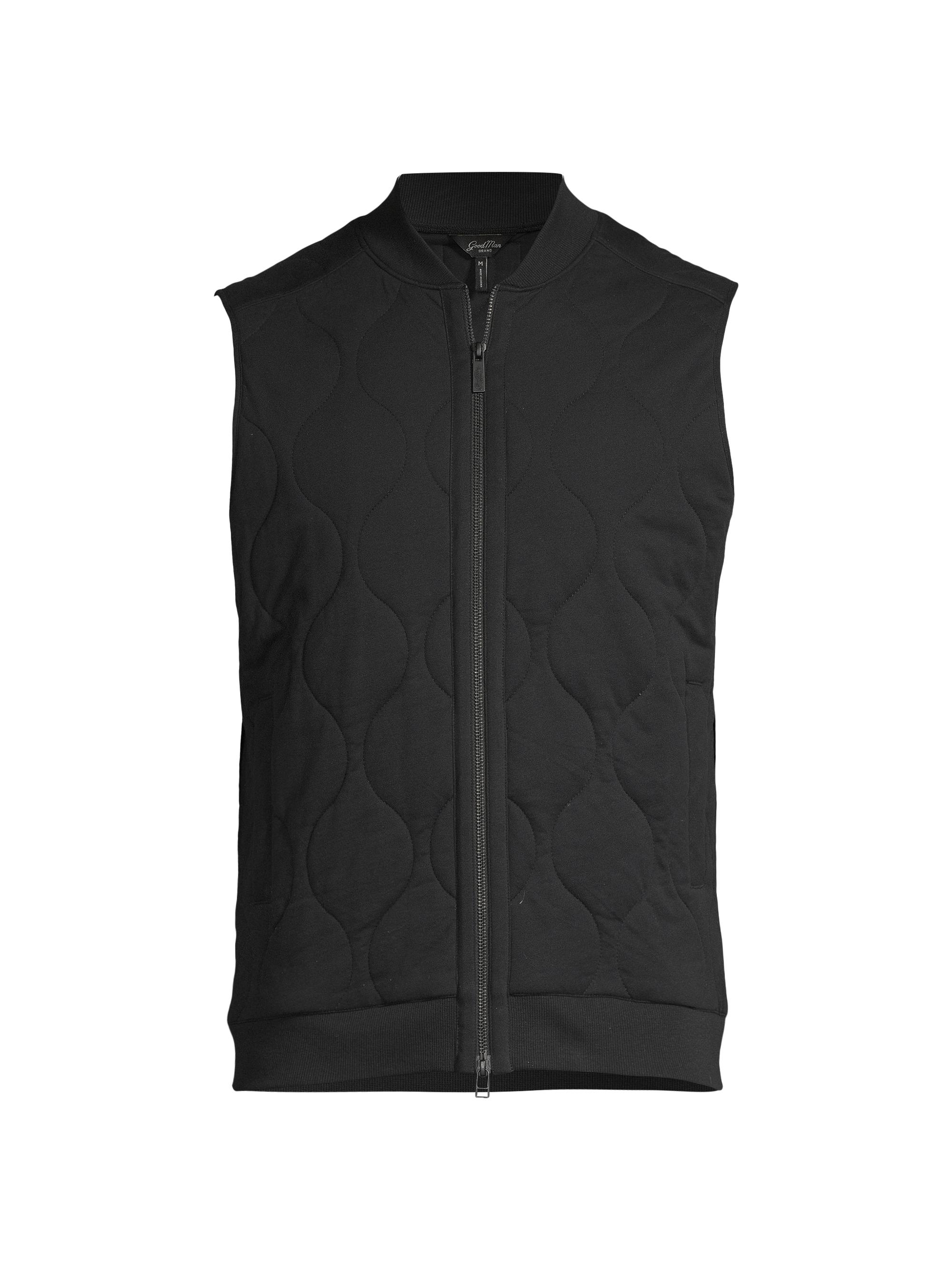 Good Man Brand Men's Quilted Cotton Vest - Black