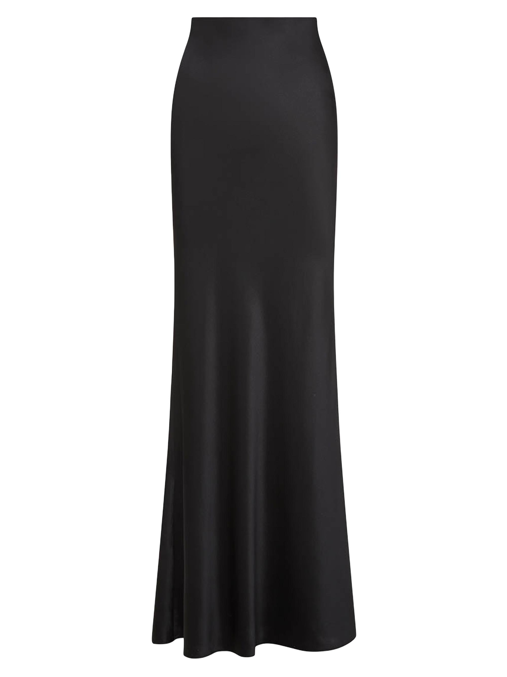 Veronica Beard Women's Silk-Blend Floor-Length Skirt - Black