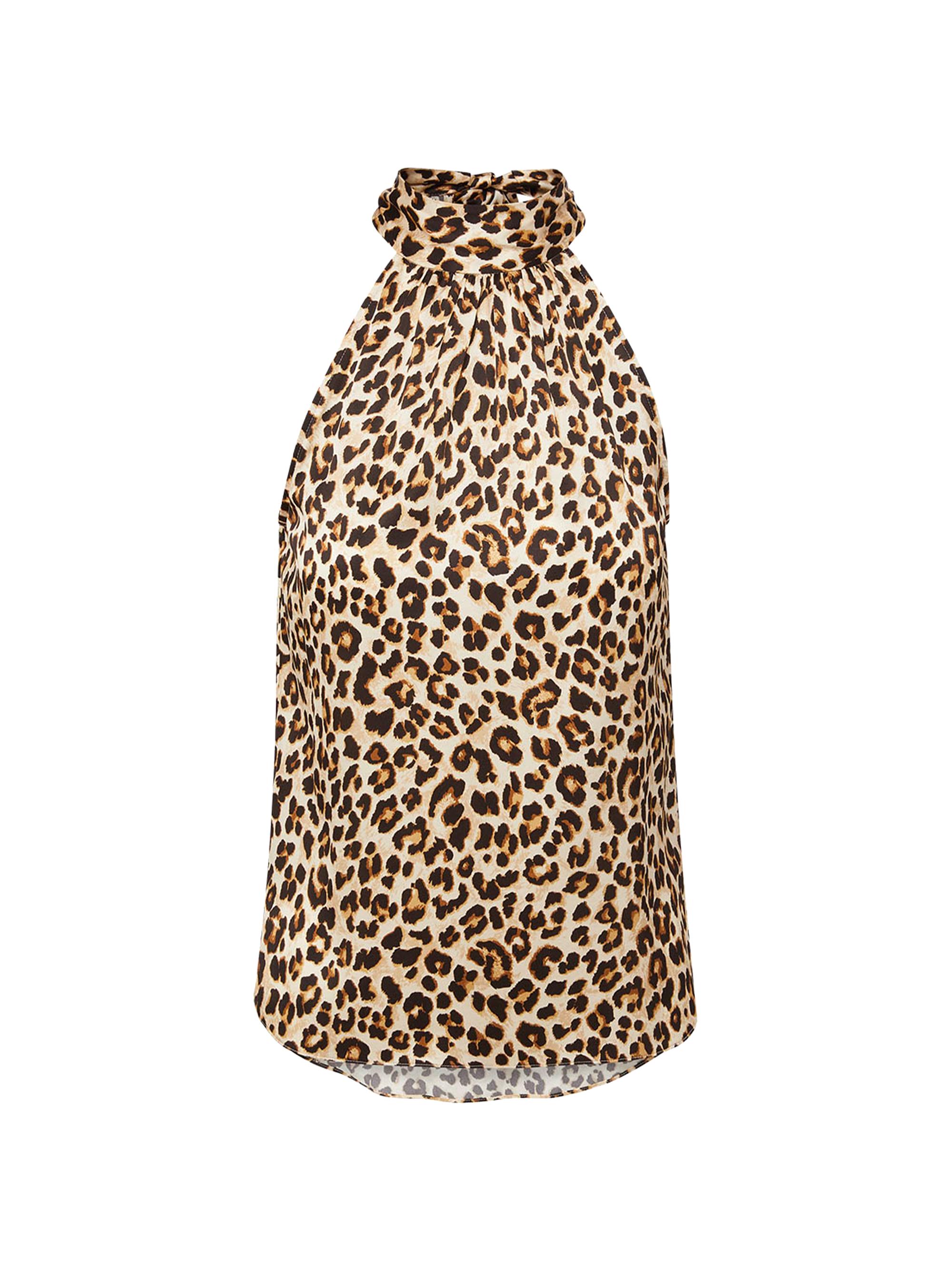 Veronica Beard Women's Tanisha Leopard-Print Silk-Blend Tank - Leopard Multi