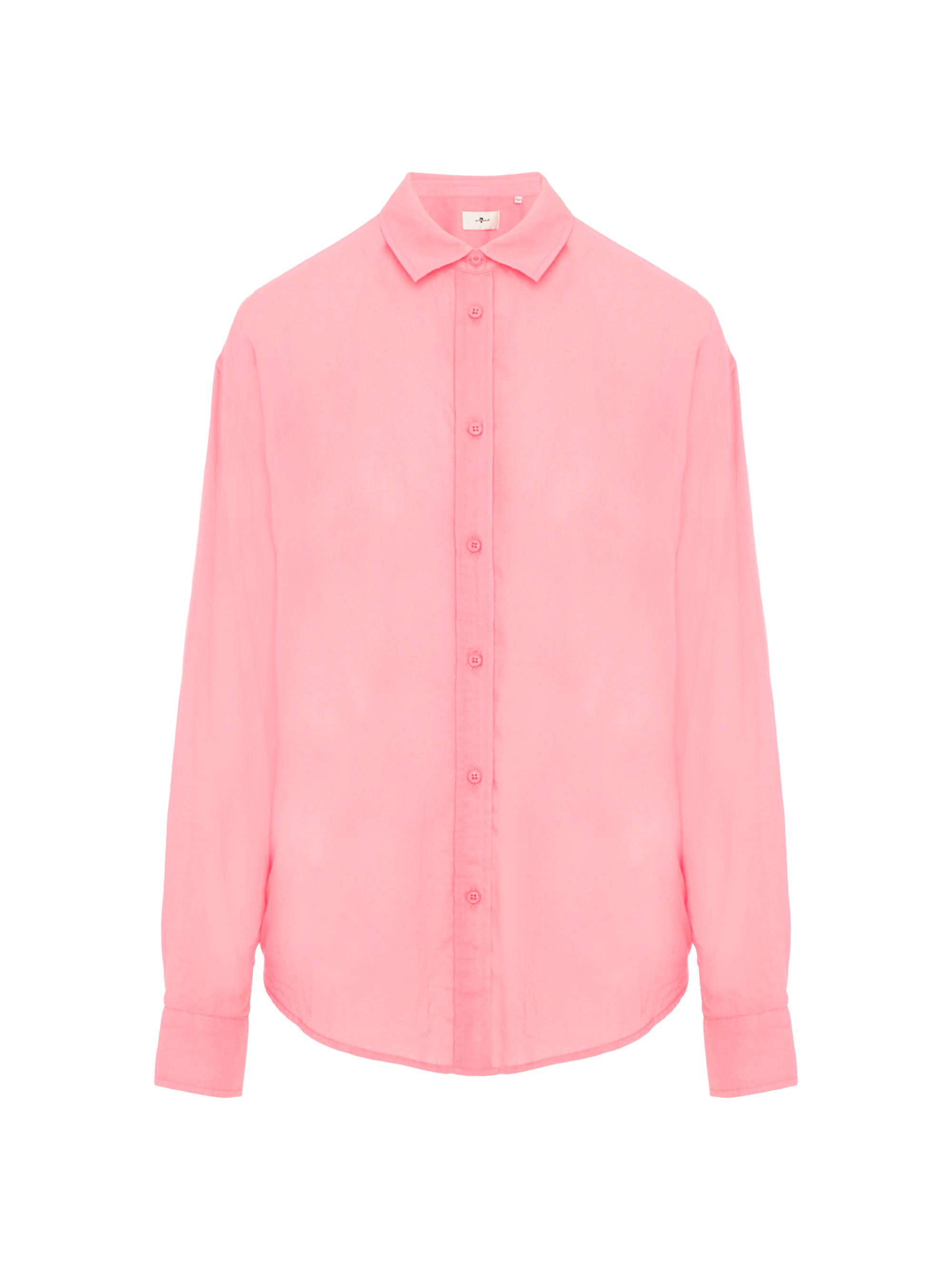 7 For All Mankind Women's Pima Cotton Voile Shirt - Blush