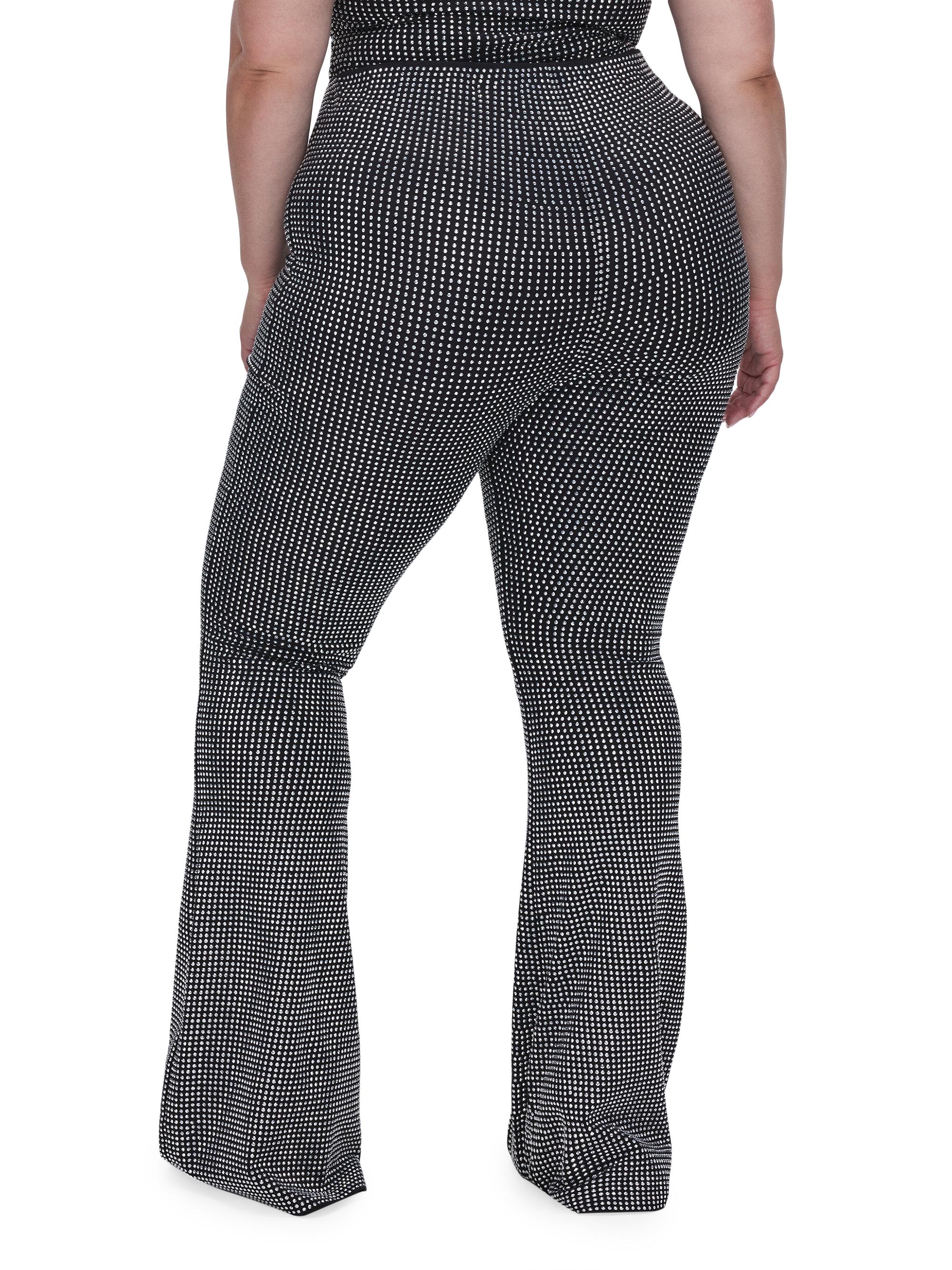 Good American Hotfix Crystal Flared Pants | Saks Fifth Avenue