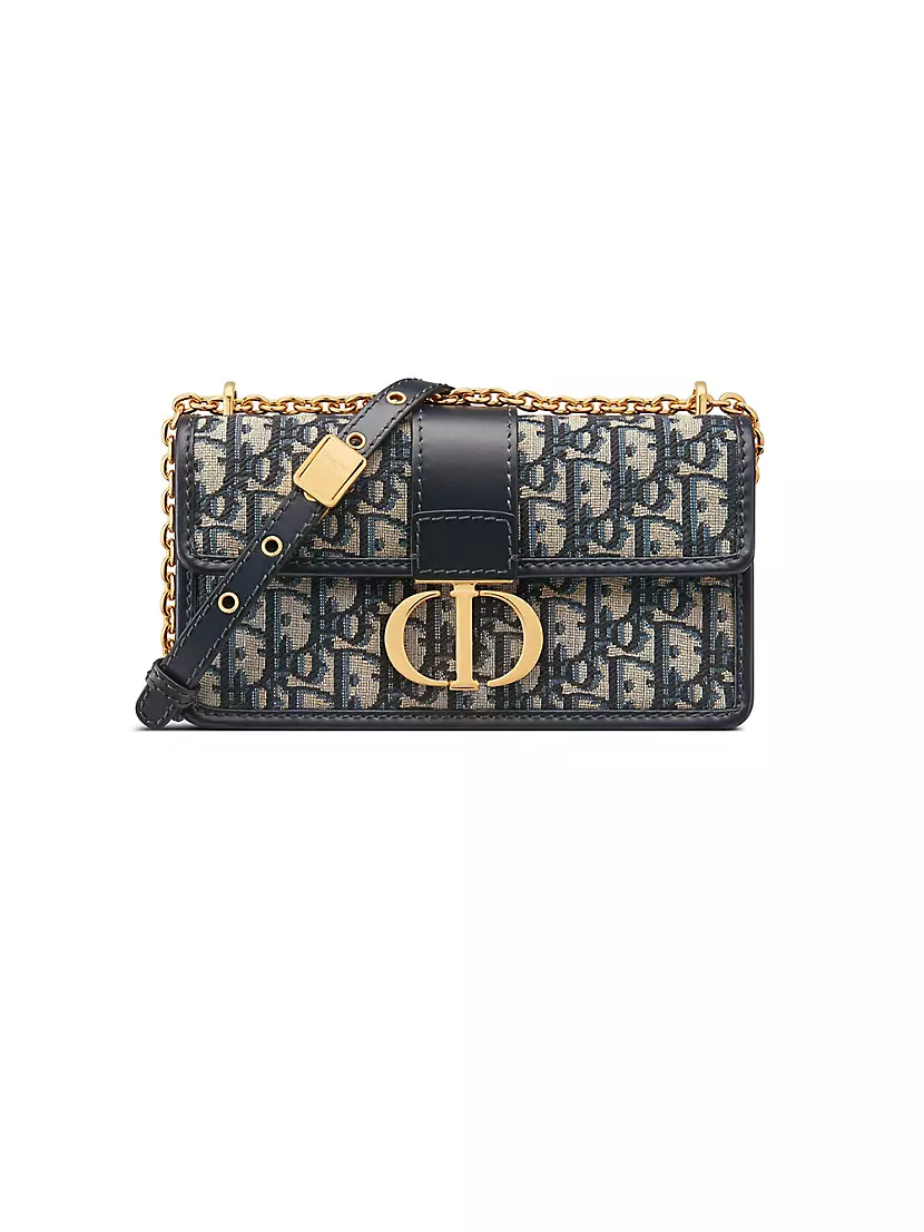 Dior - 30 Montaigne Chain Bag Blue Dior Oblique Jacquard - Women - Gift Ideas for Her
