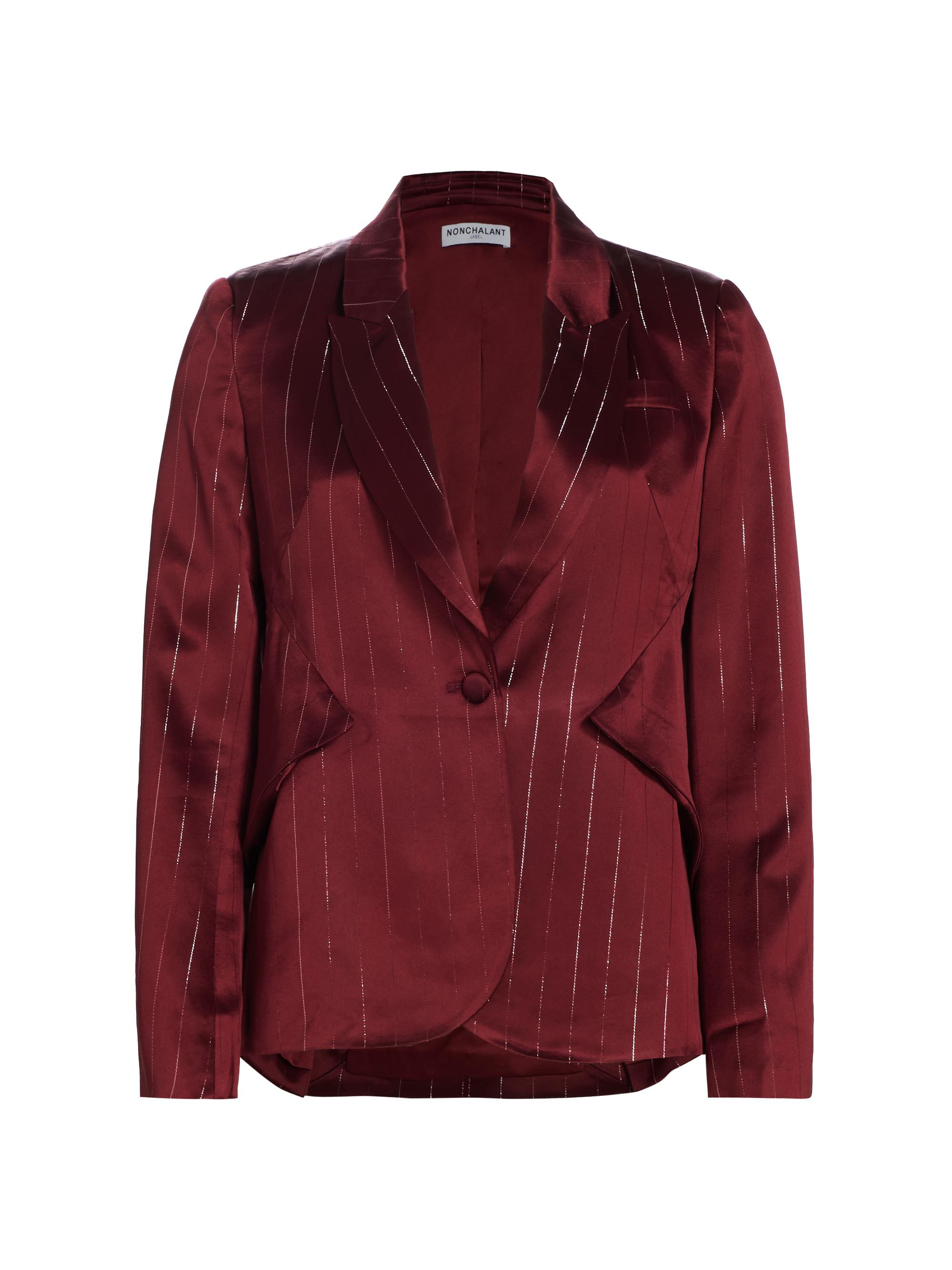 Nonchalant Label Darlene Metallic Stripe Blazer | Saks Fifth Avenue