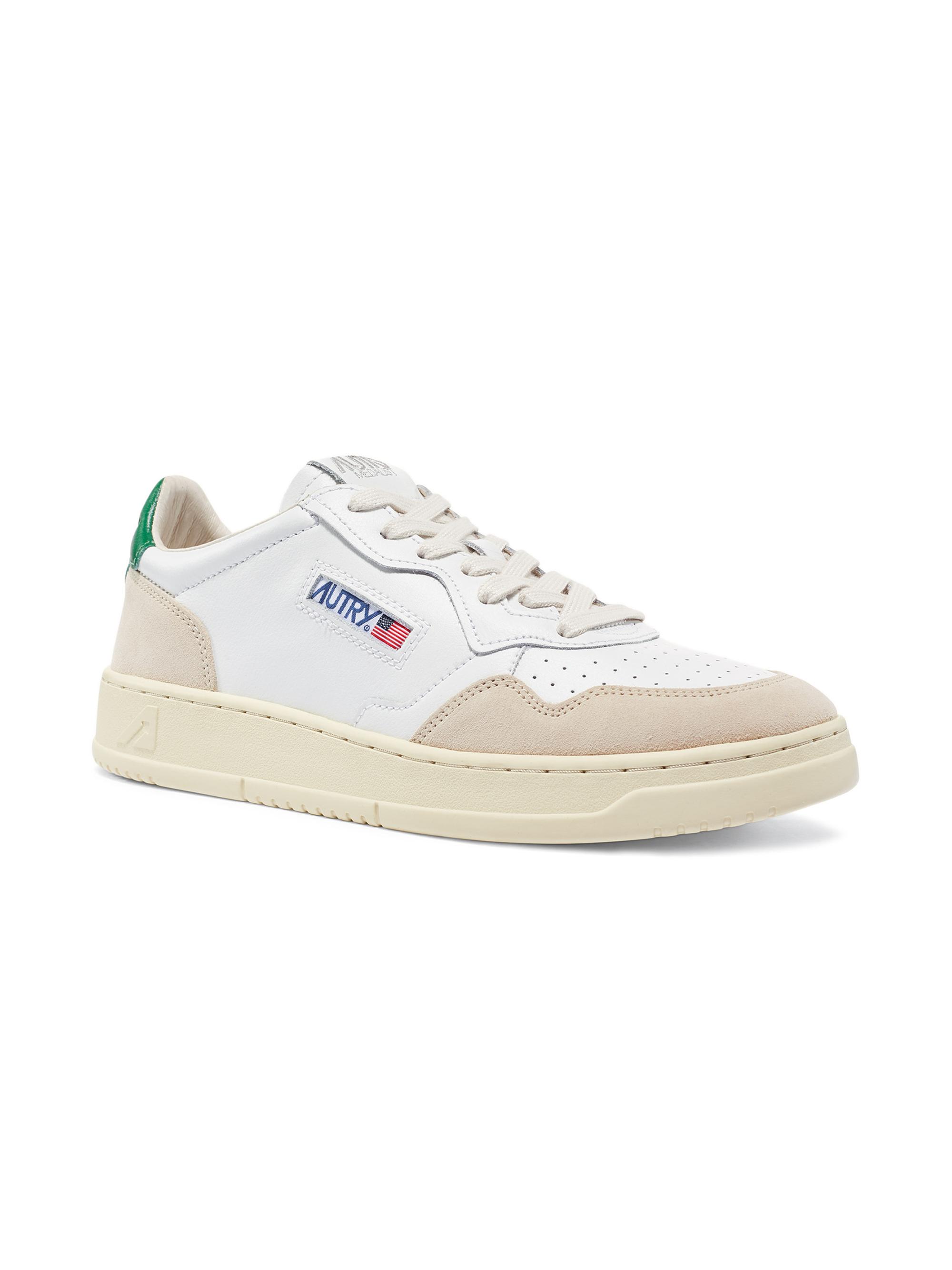 Autry Medalist Bicolor Mid Low-Top Sneakers | Saks Fifth Avenue