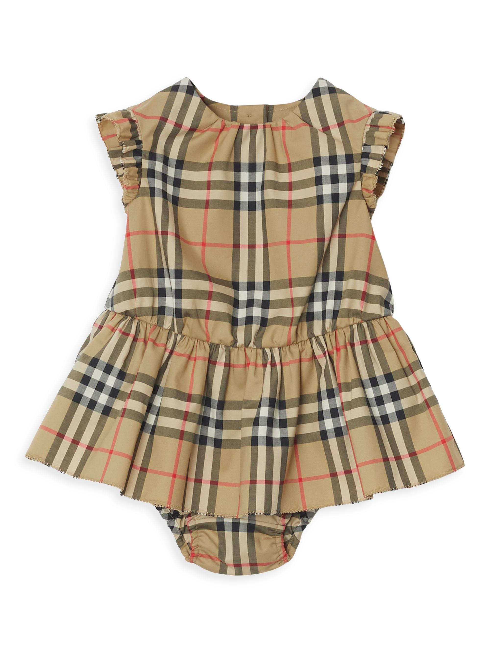 Burberry Baby Girl's Leana Check Dress | Saks Fifth Avenue