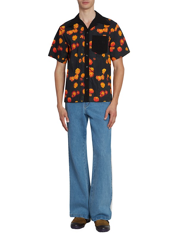 Shop Wales Bonner Highlife Bowling Shirt | Saks Fifth Avenue Shop Wales Bonner Highlife Bowling Shirt | Saks Fifth Avenue