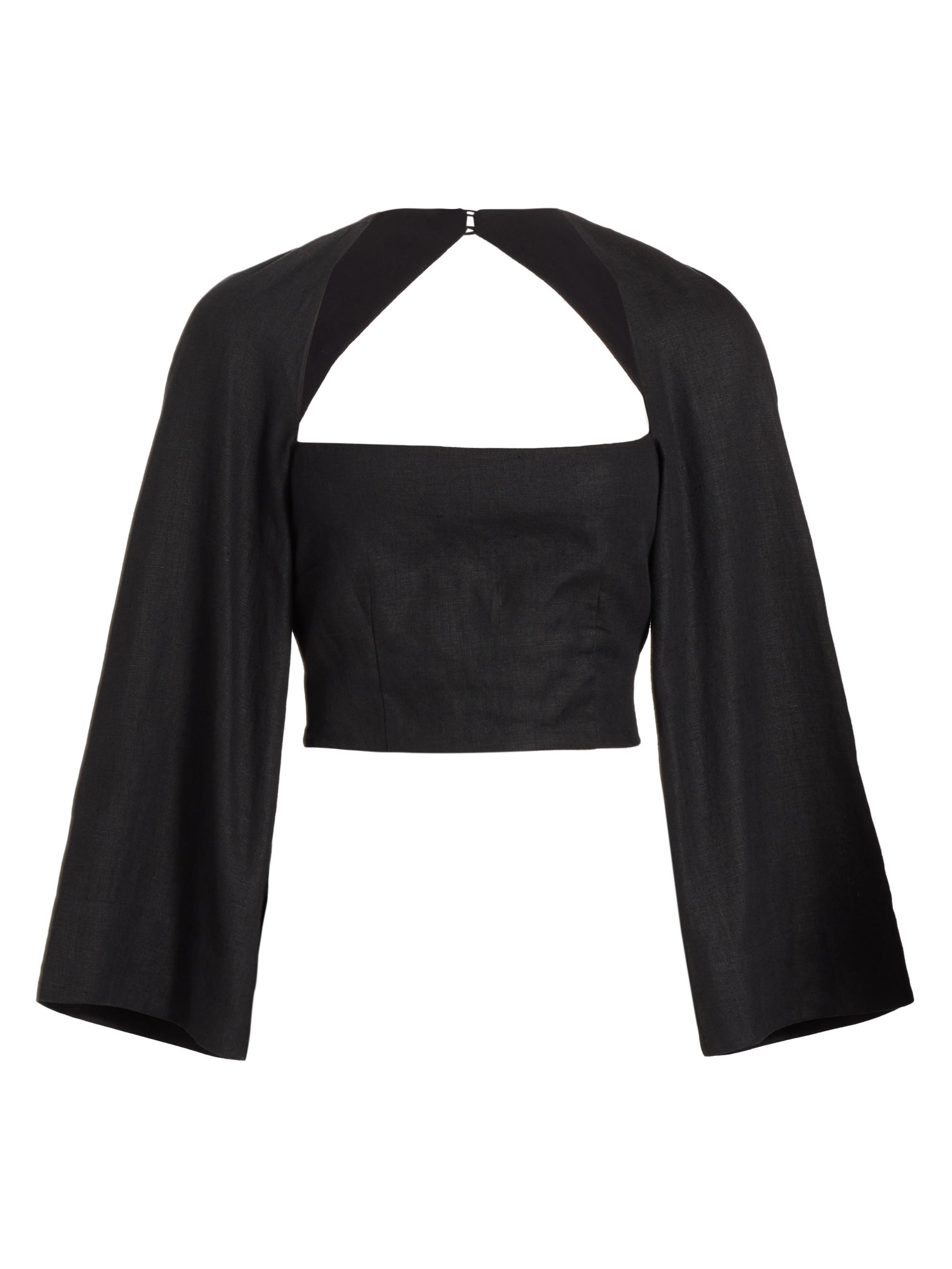 Mara Hoffman Women's Julia Crop Blouse - Black