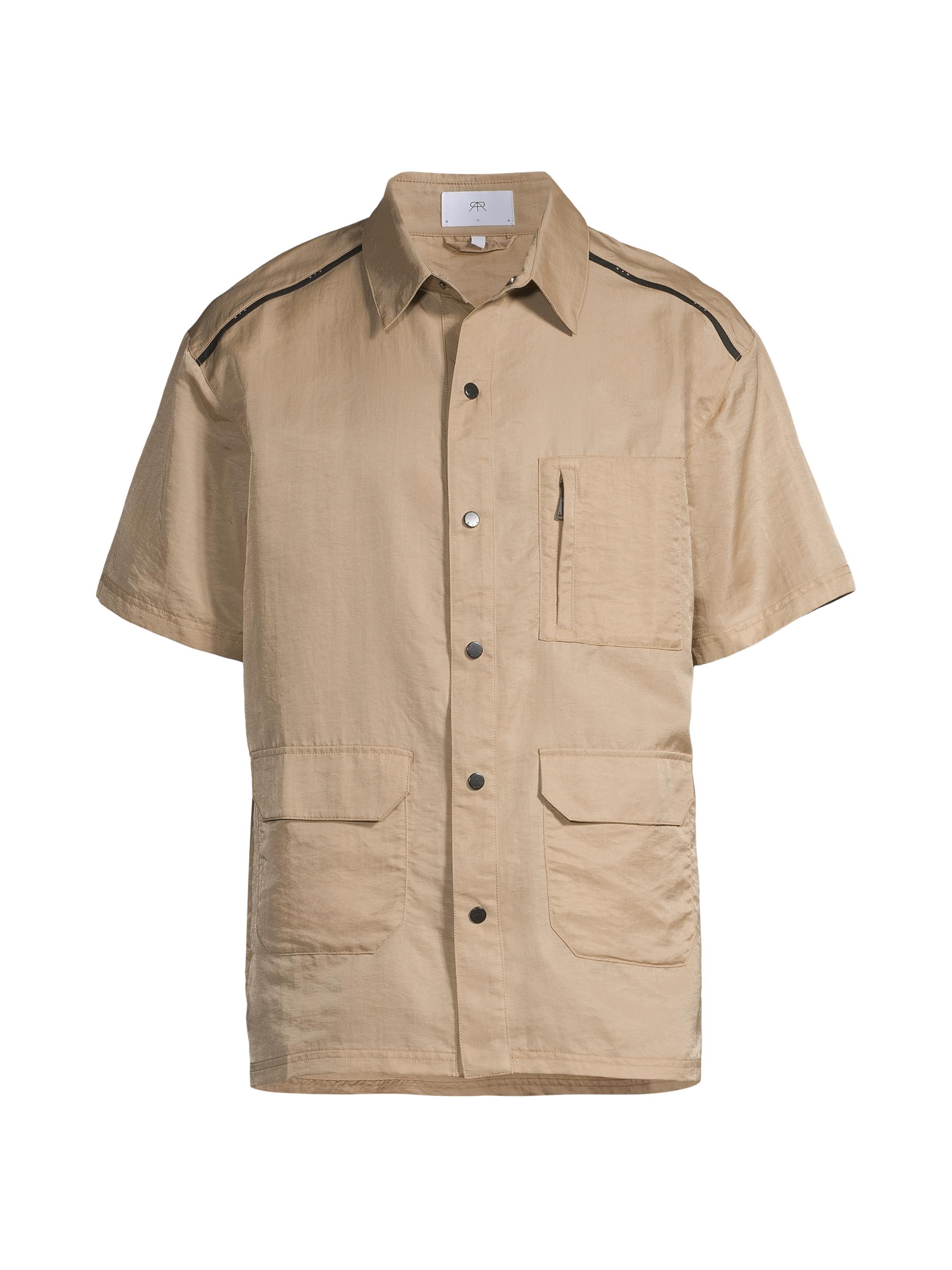 RTA Men's Short-Sleeve Utility Shirt - Tan