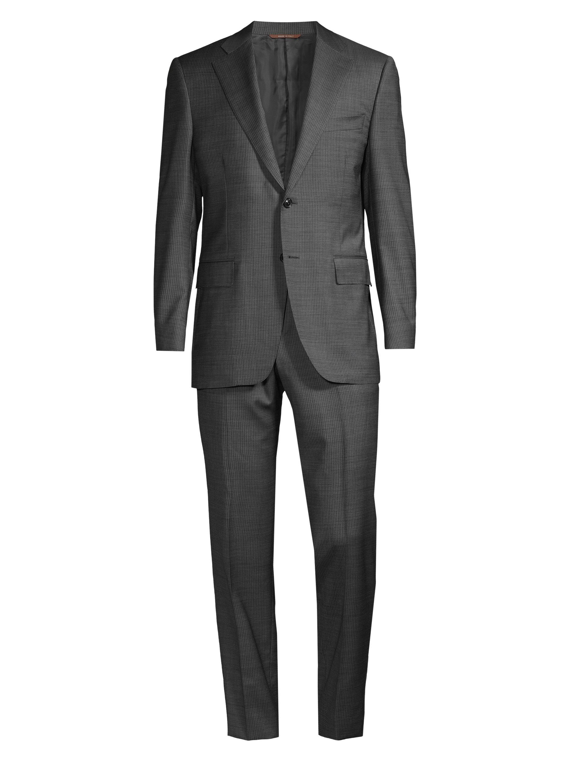 Emporio Armani Wool Single-Breasted Suit | Saks Fifth Avenue