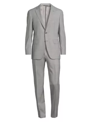 Canali single-breasted notched-lapel blazer - Grey
