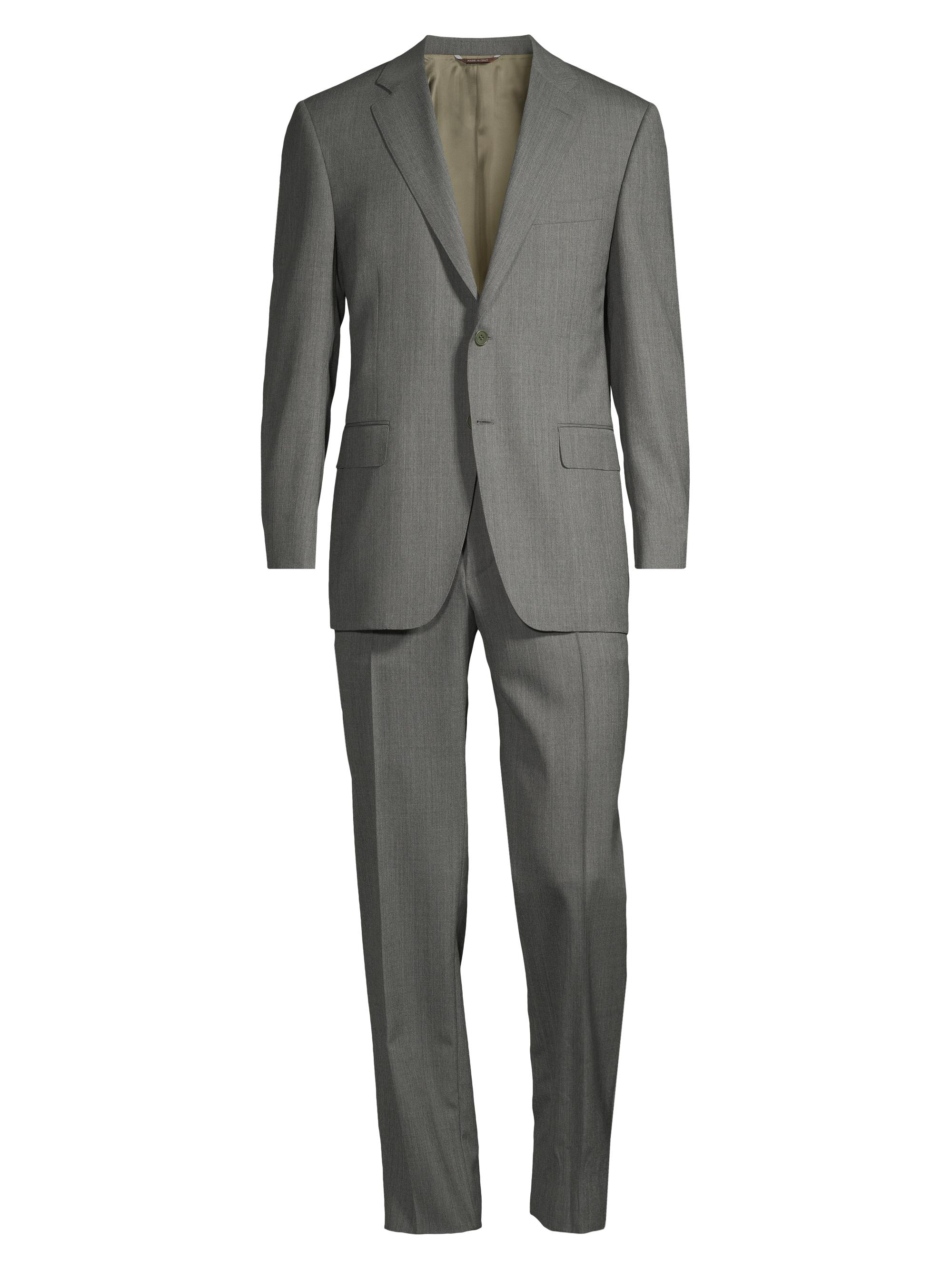 Canali Men's Siena Textured Suit - Green