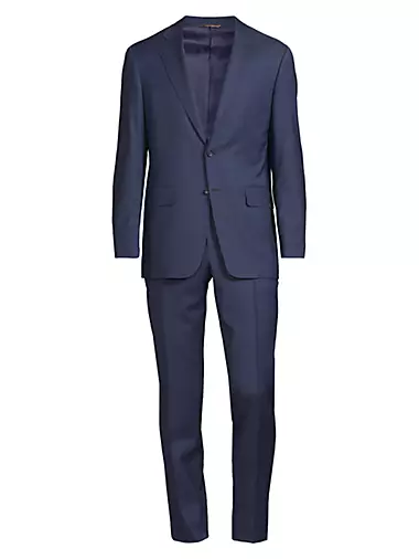 Kei Houndstooth Stretch-Wool Single-Breasted Suit