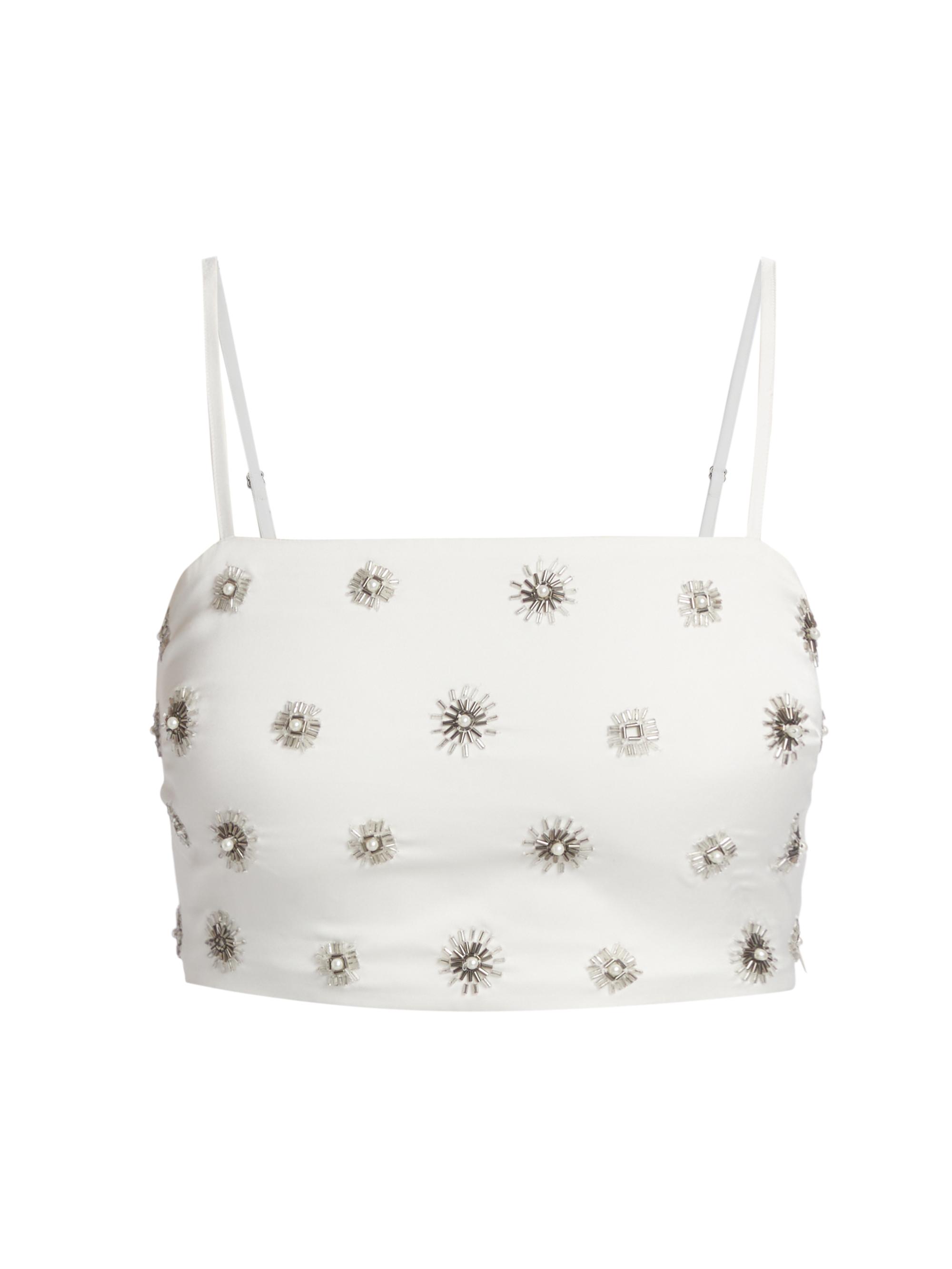 Ramy Brook Women's Alaya Embellished Sunburst Crop Top -