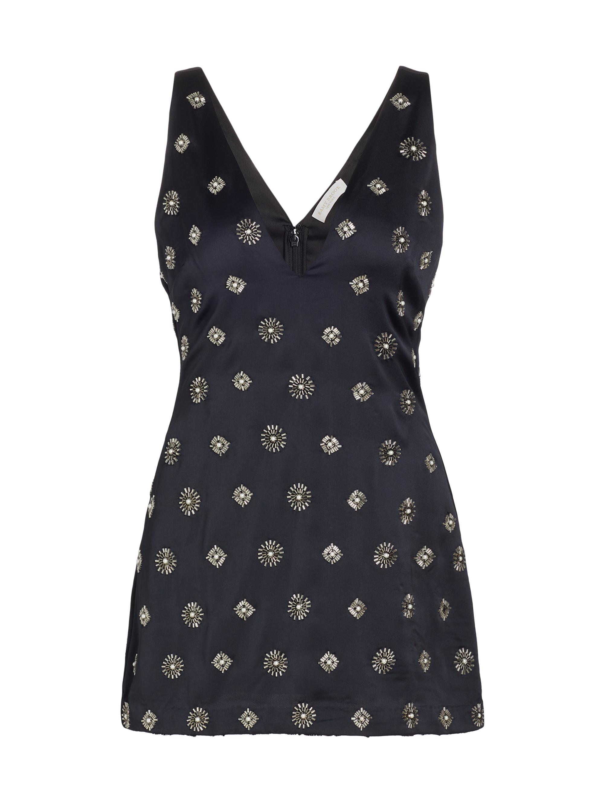 Ramy Brook Women's Alexandria Embellished Sunburst Minidress - Black