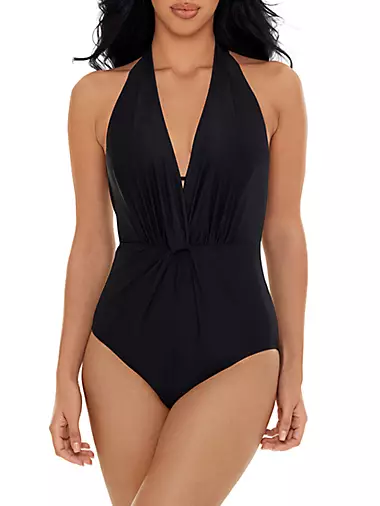 MagicSuit Women's Plus Size Swimwear Solid Susan Underwire Tummy Control  One Piece Swimdress : : Clothing, Shoes & Accessories