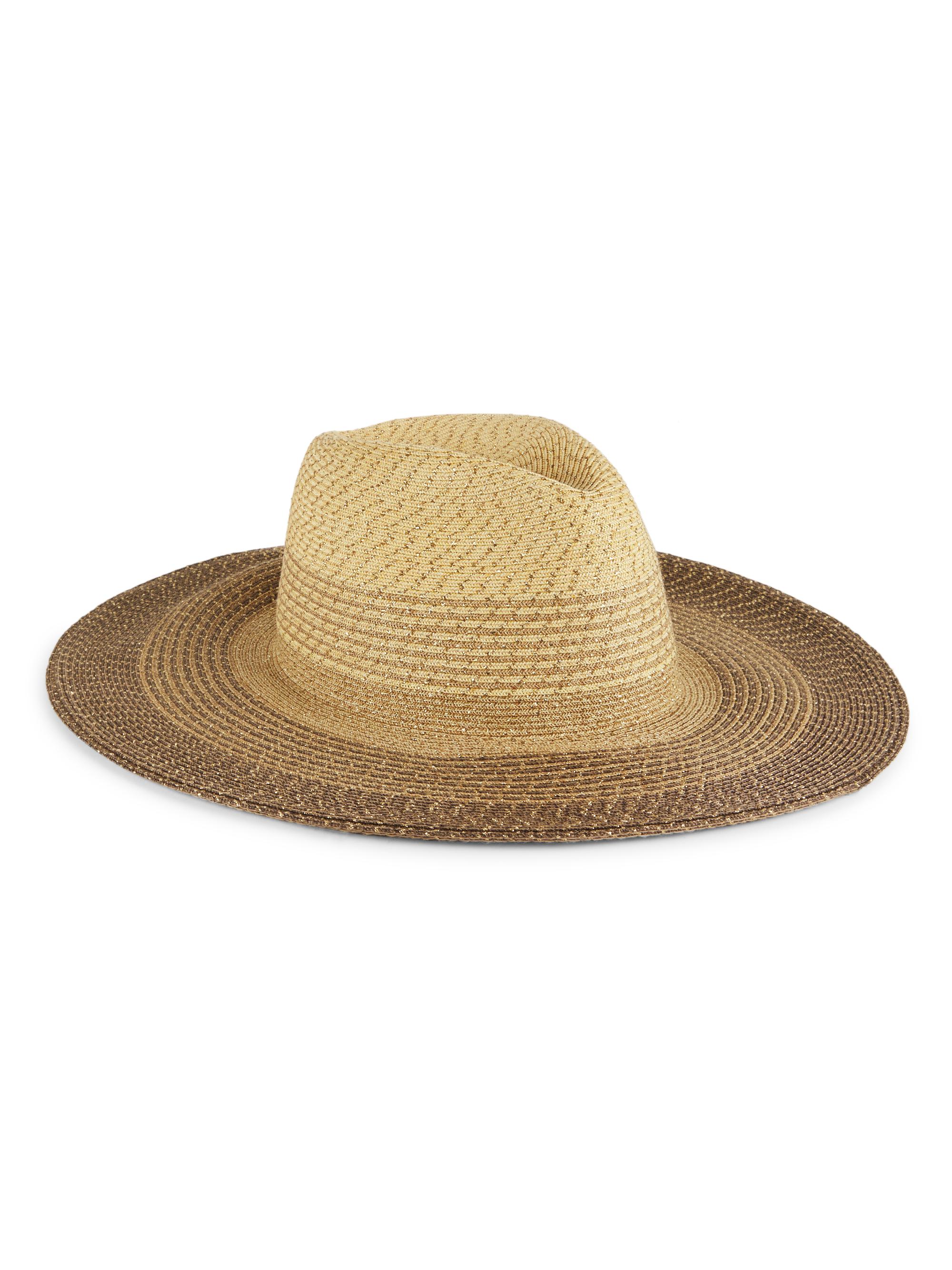 Eugenia Kim Women's Emmanuelle Ombré Wide-Brim Fedora - Natural Camel Chocolate