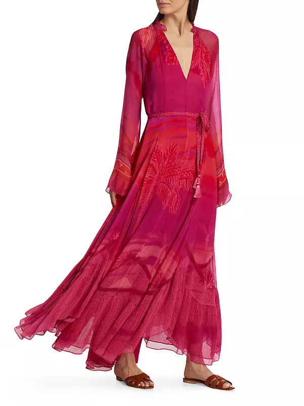 Hemant and Nandita - Soma Long Dress - Multicolor