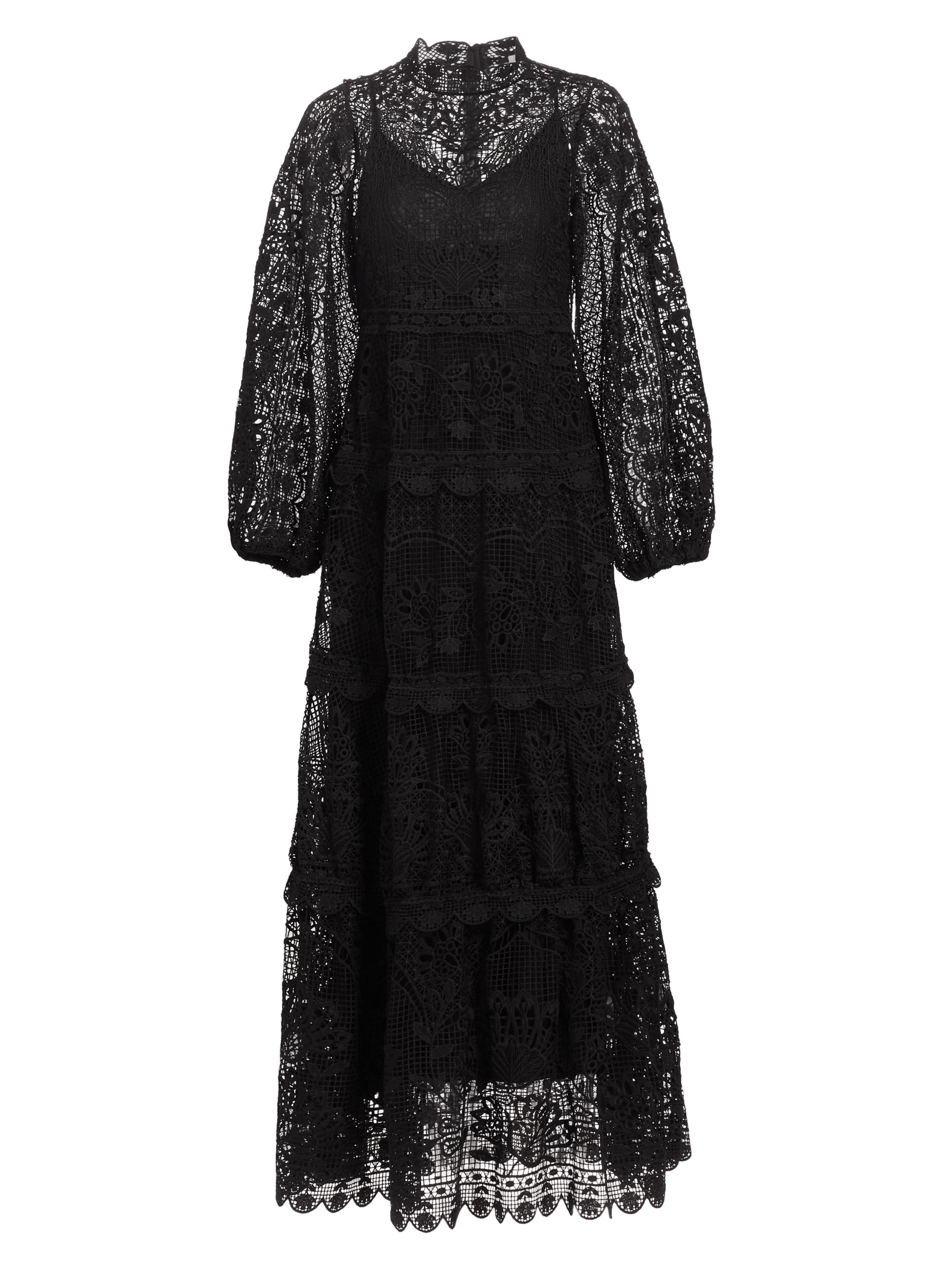 Farm Rio Guipure Lace Maxi Dress