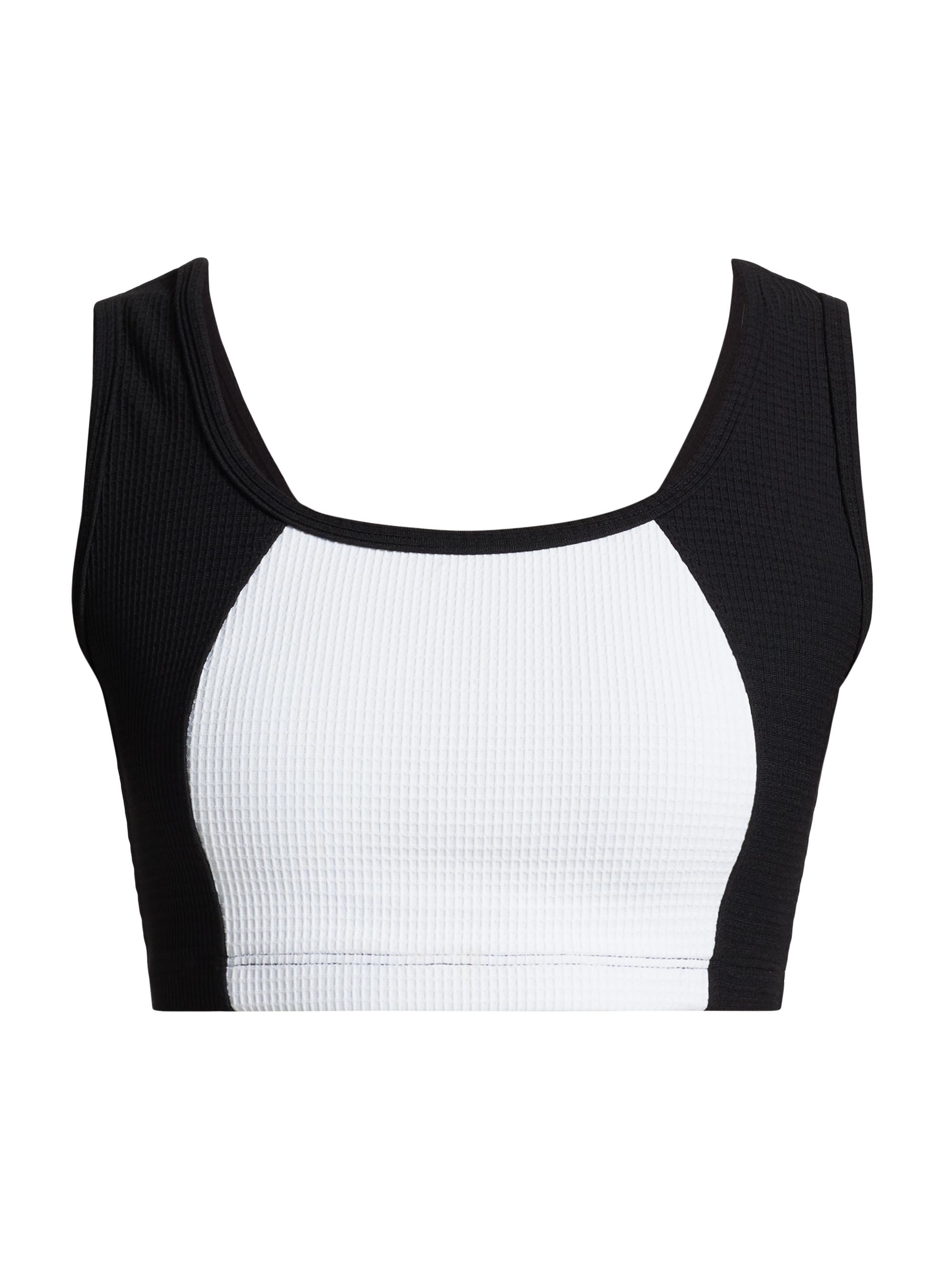 Year of Ours Women's Lily Thermal Sports Bra - Black White