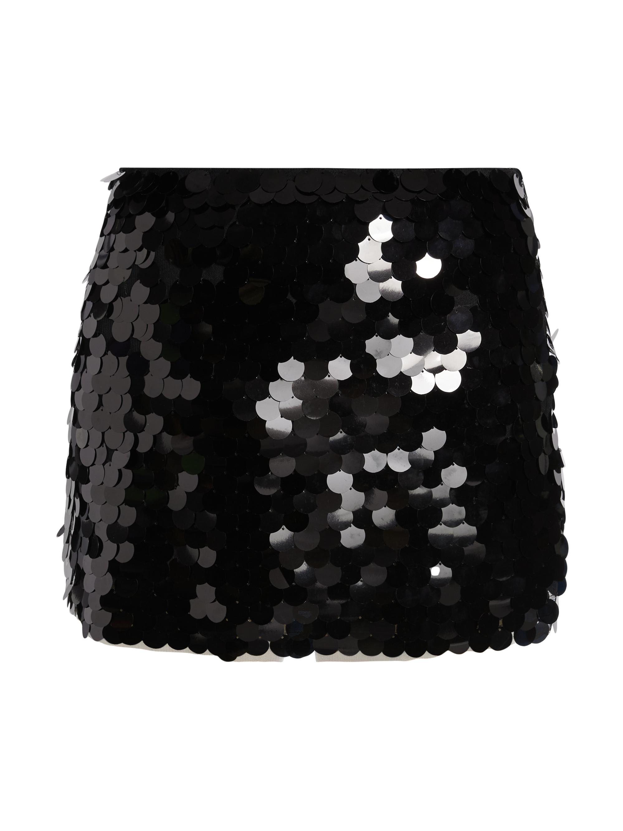 Simon Miller Women's Dizzy Sequined A-line Miniskirt - Black