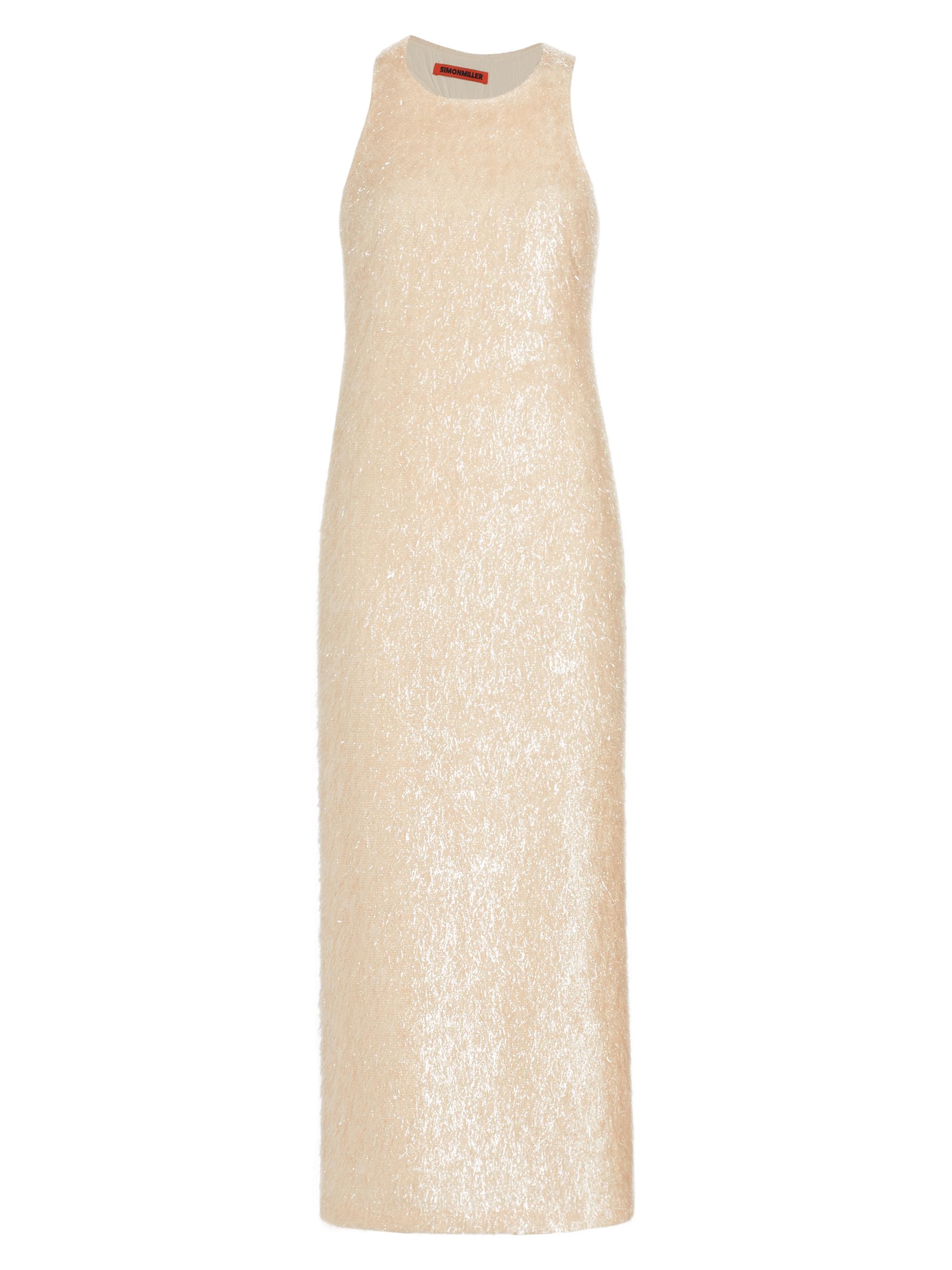 Simon Miller Women's Lou Textured-Knit Sleeveless Maxi Dress - Cream