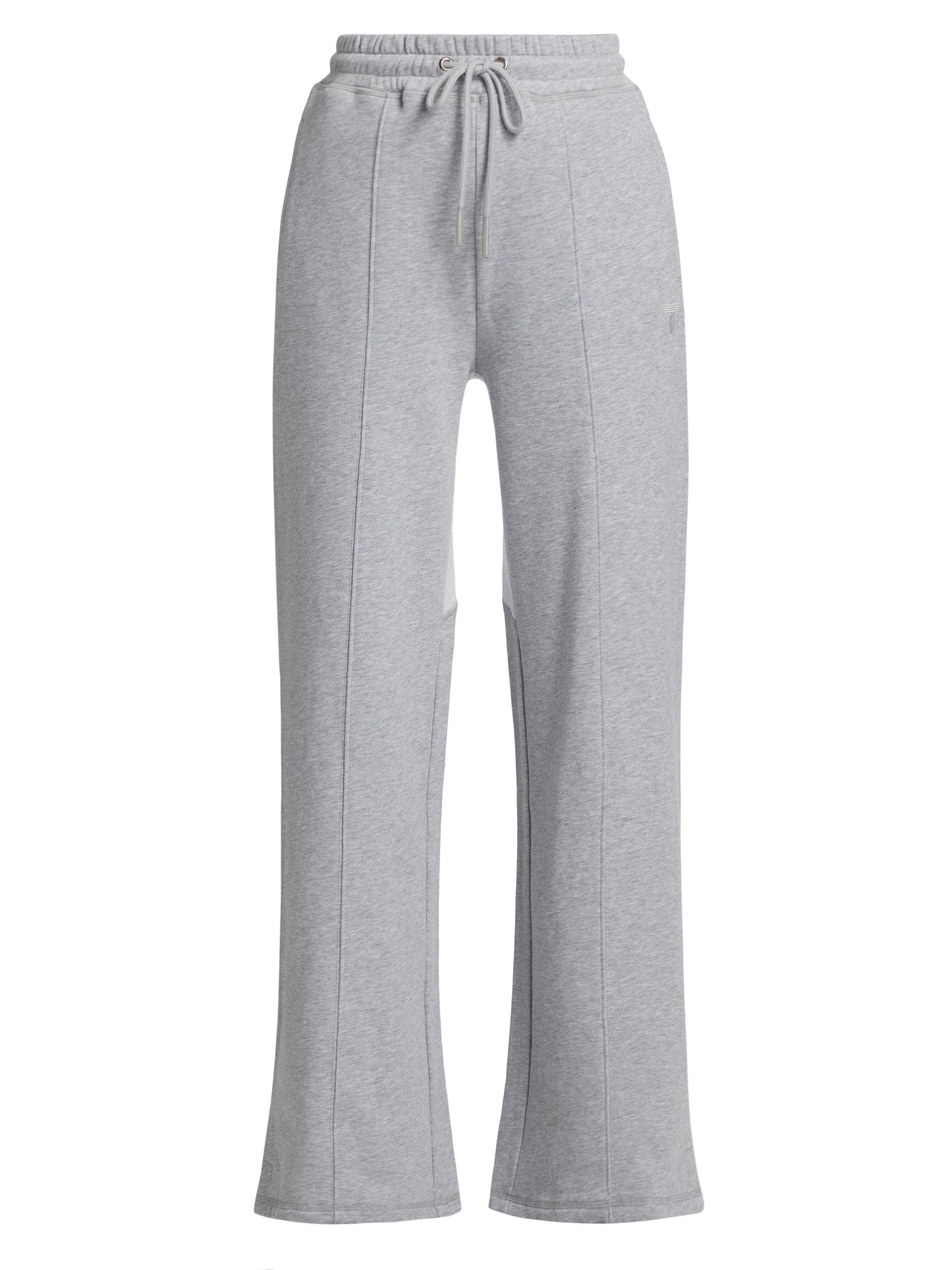 Terez Women's Heart-Motif Cotton-Fleece Sweatpants - Collegiate Grey