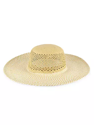 Bi-Color Straw Sun Hat