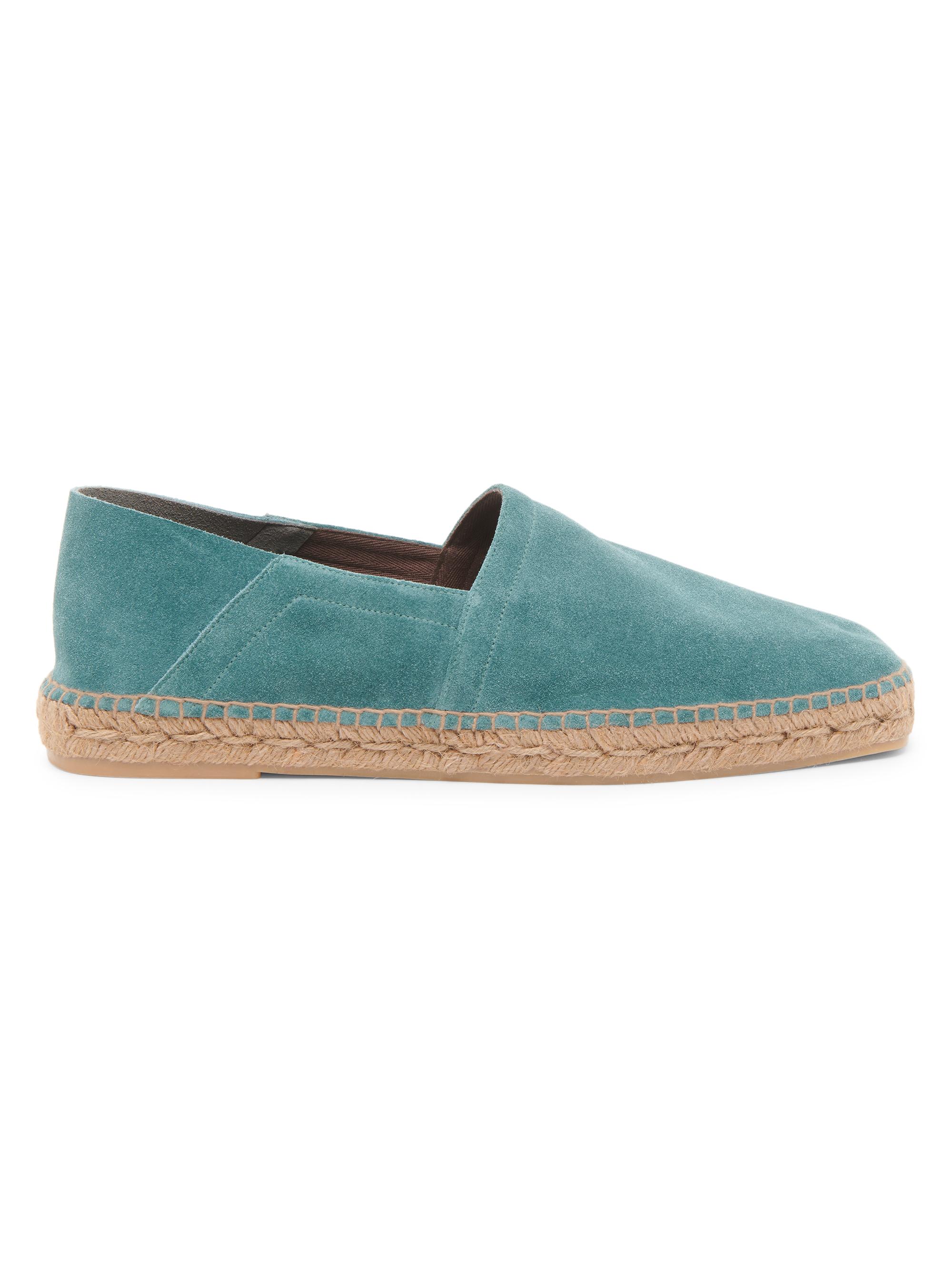 TOM FORD Men's Barnes Suede Espadrille Loafers - Teal