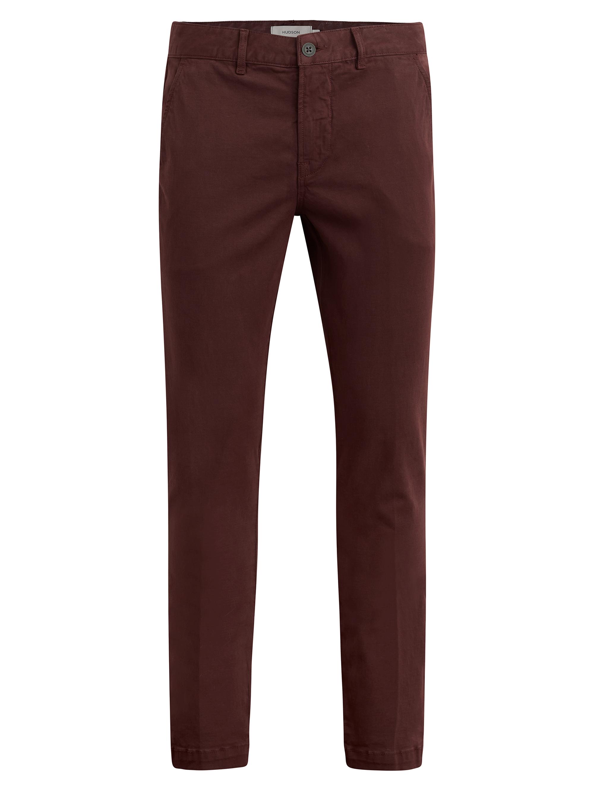 Hudson Jeans Men's Classic Slim Straight-Leg Chinos - Russet