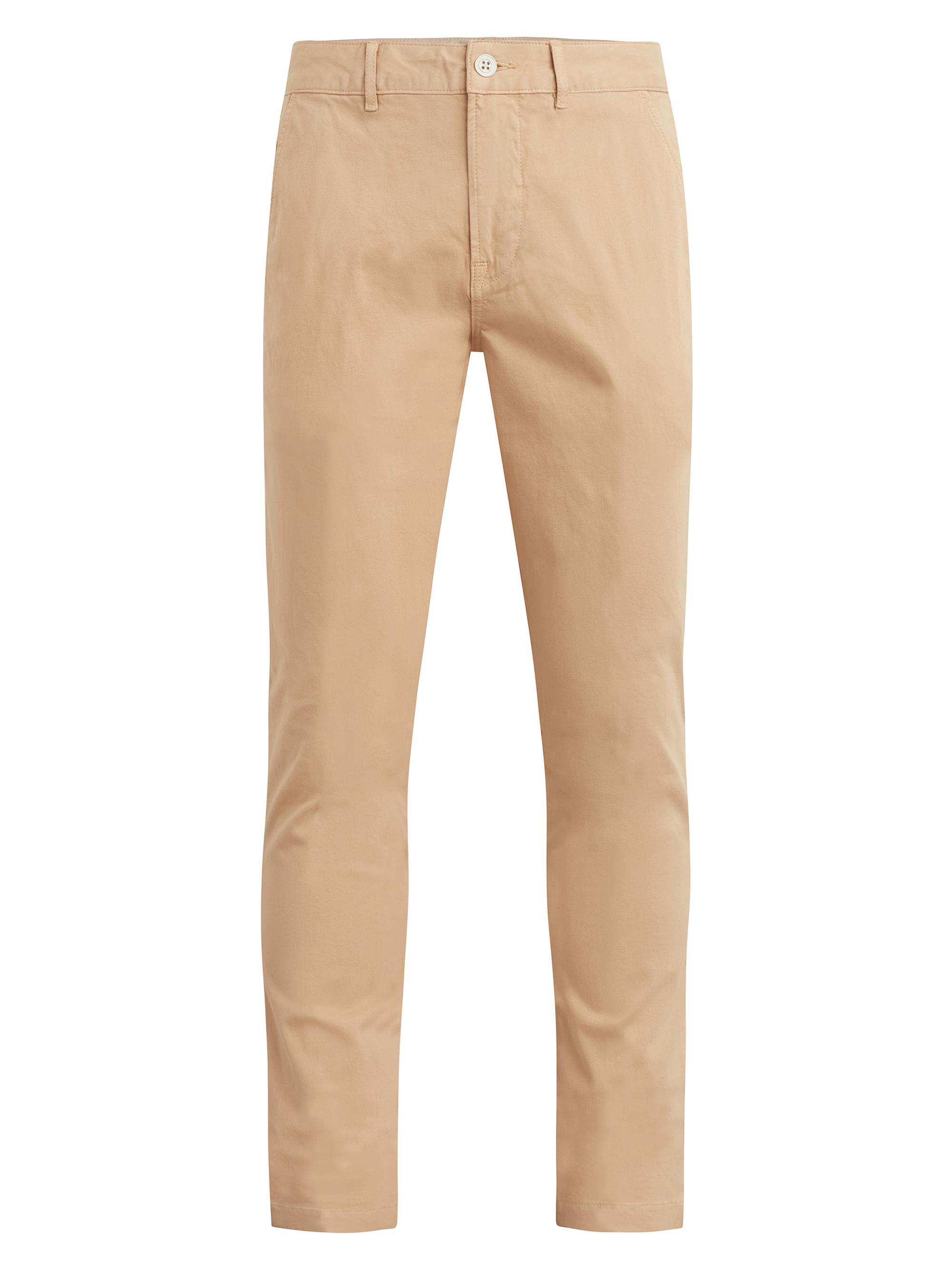 Hudson Jeans Men's Classic Slim Straight-Leg Chinos - Mocha