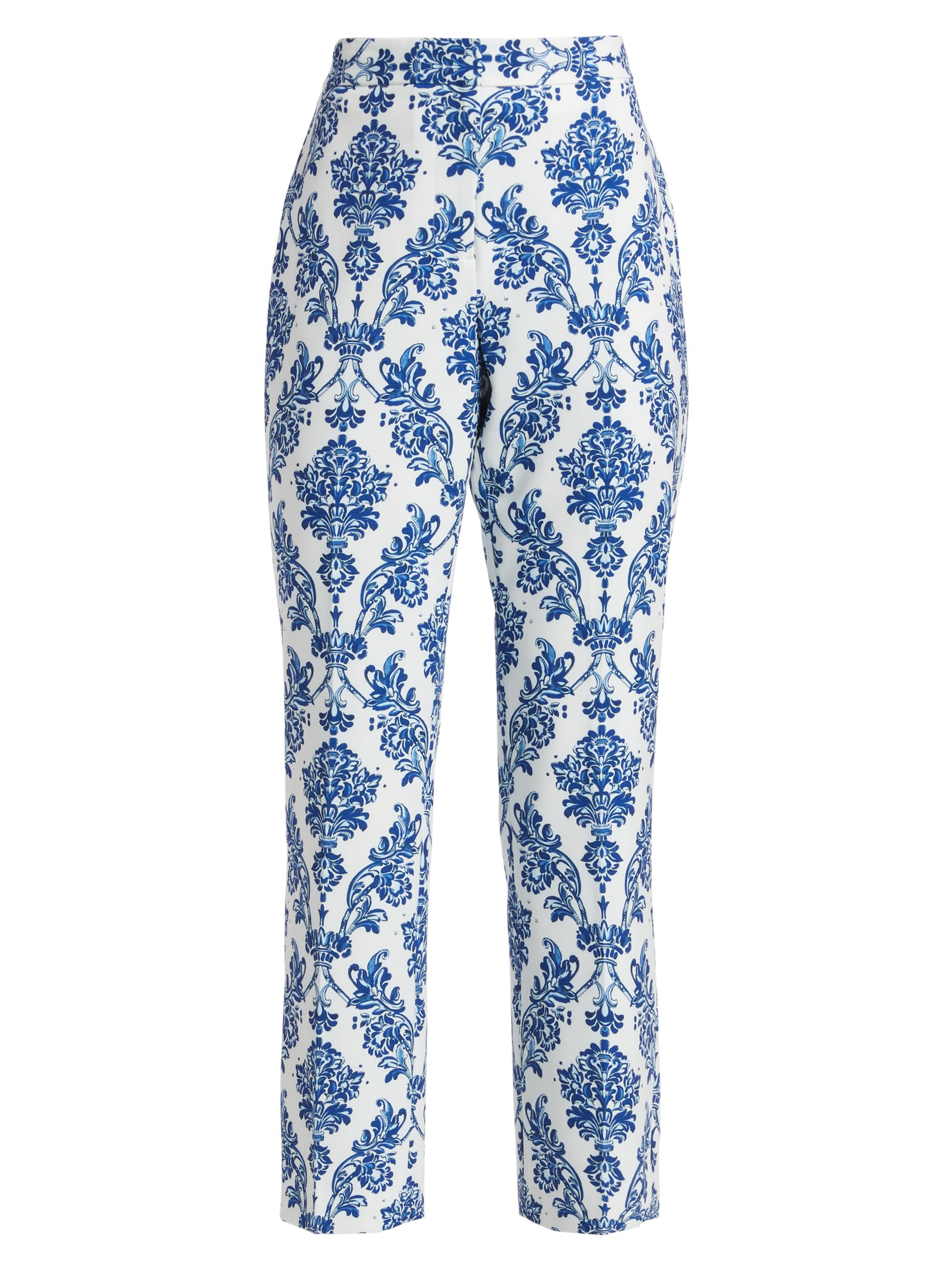Elie Tahari Women's The Porcelain Paisley Slyvie Pants - Porcelain Paisley