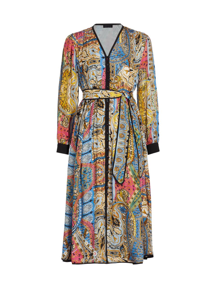 Elie Tahari The Camren Paisley Silk Dress | Saks Fifth Avenue
